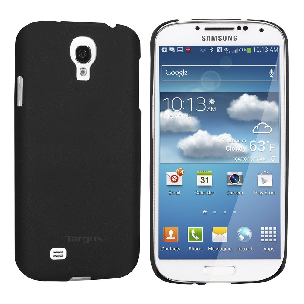 Targus Snap-On Protective Shell Case for Samsung Galaxy S4 - Durable Black Cover | Perfect for Everyday Use, Travel & Work Protection