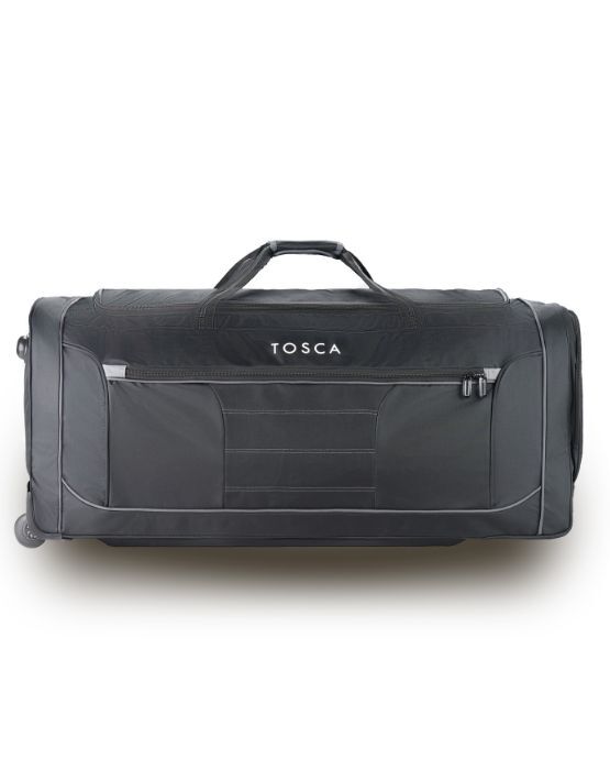 Tosca TCA794 90cm Large Sports Wheel Duffel Bag - Black/Grey - Perfect for Gym, Travel & Sports Equipment Storage