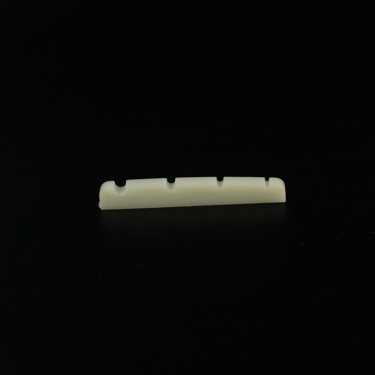 43mm Ivory Slotted Nut for 4-String Bass Guitar - Flat Bottom Hollow Design for Enhanced Tone & Sustain | Perfect for Jazz, Rock & Studio Recording