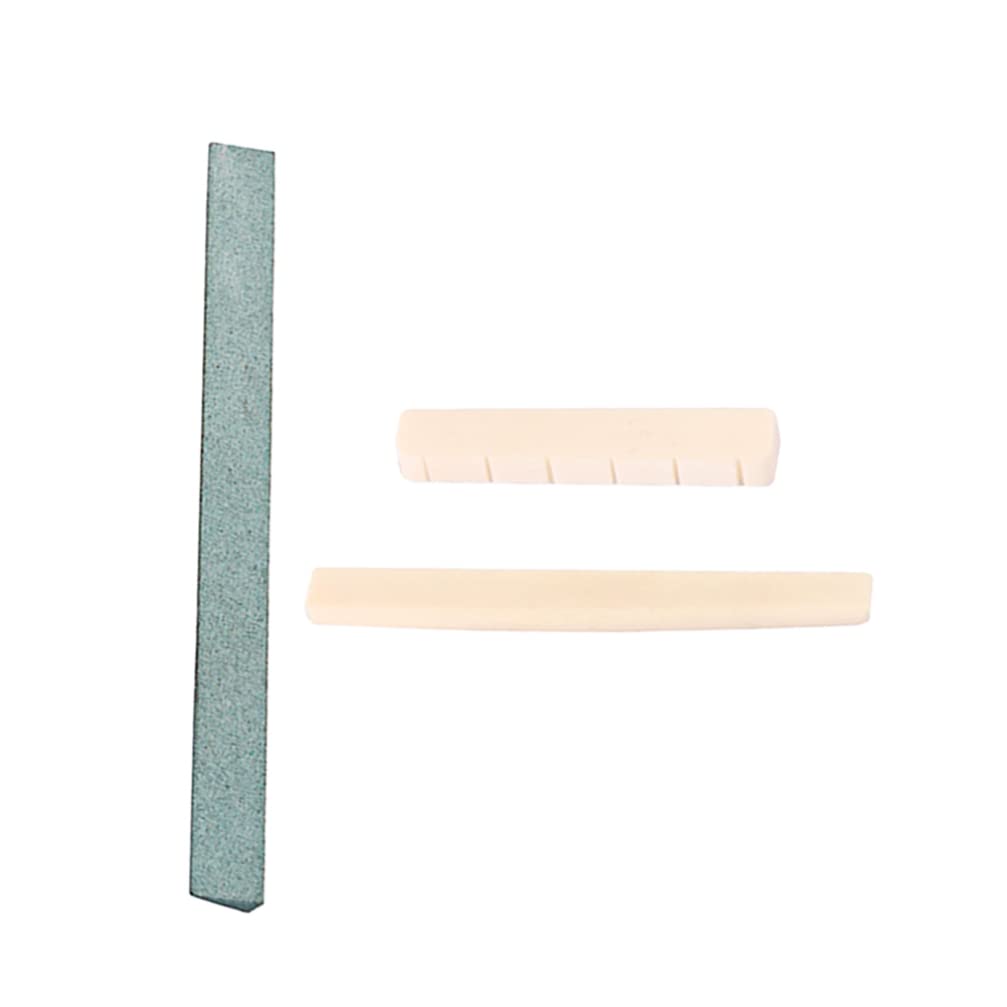 EXCEART 1 Set Bone Saddle Guitar Maintenance File - Bridge Saddle & Fret File Tool for Classical Guitar Repair - Perfect for Luthiers & DIY Guitar Maintenance