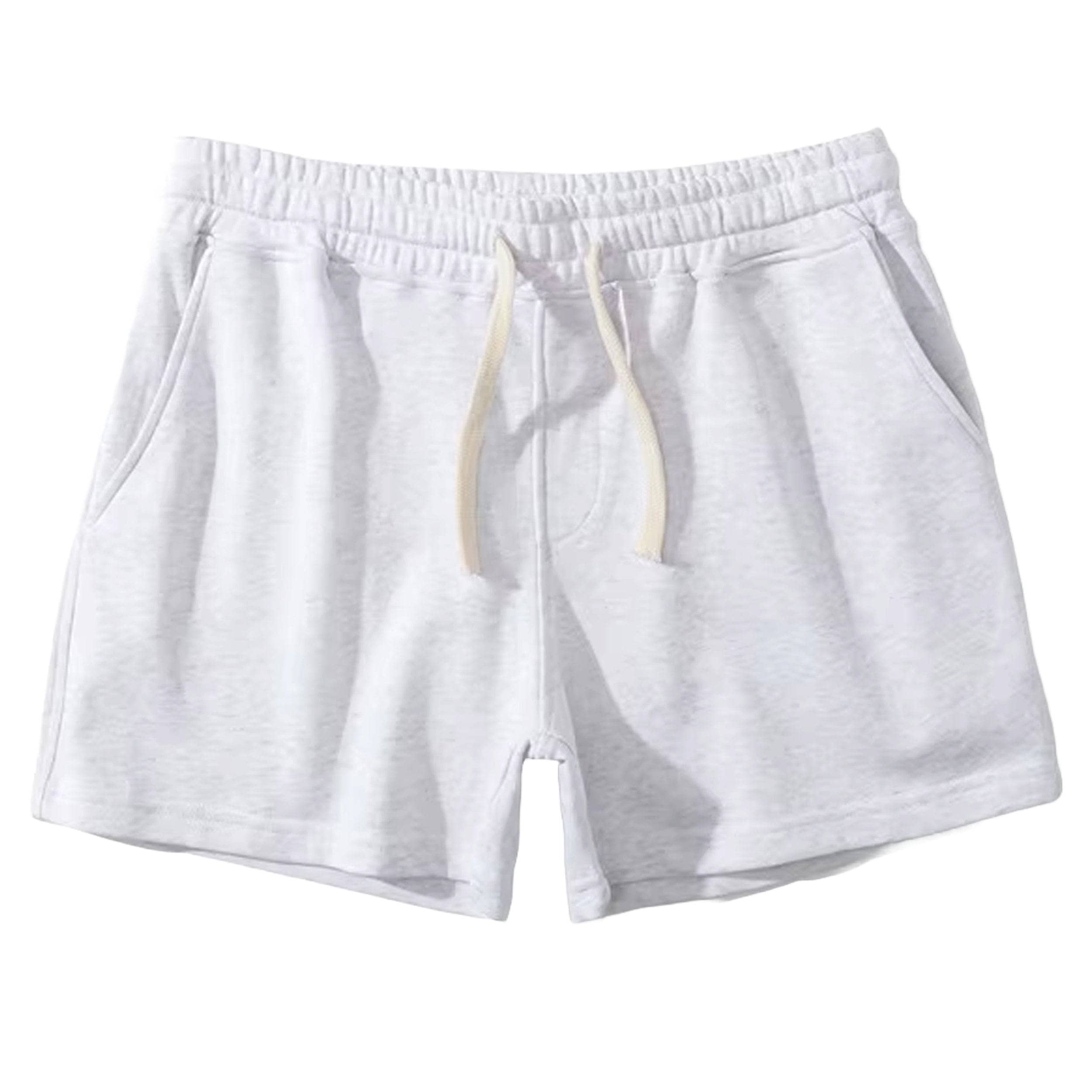 Men's Khaki Plain Hoochie Daddy Shorts - Comfortable Casual Summer Beachwear for Outdoor Activities & Lounge Wear