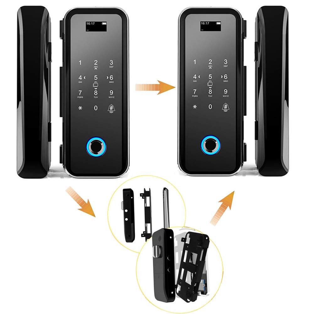 Smart Keyless Entry Door Lock with Fingerprint & Keypad - Digital Smart Lock for Home, Office & Airbnb - Secure & Convenient Access Control for Front Door, Apartment & Business