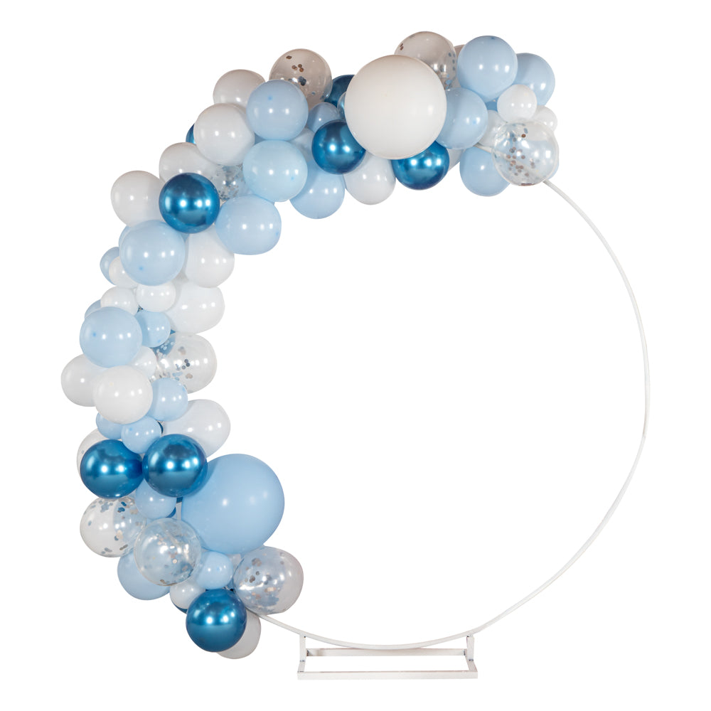 Balloonify Metallic Blue, White & Silver Balloon Arch Garland Kit - 104 Pieces for Party Decorations, Weddings, Baby Showers & Birthday Celebrations