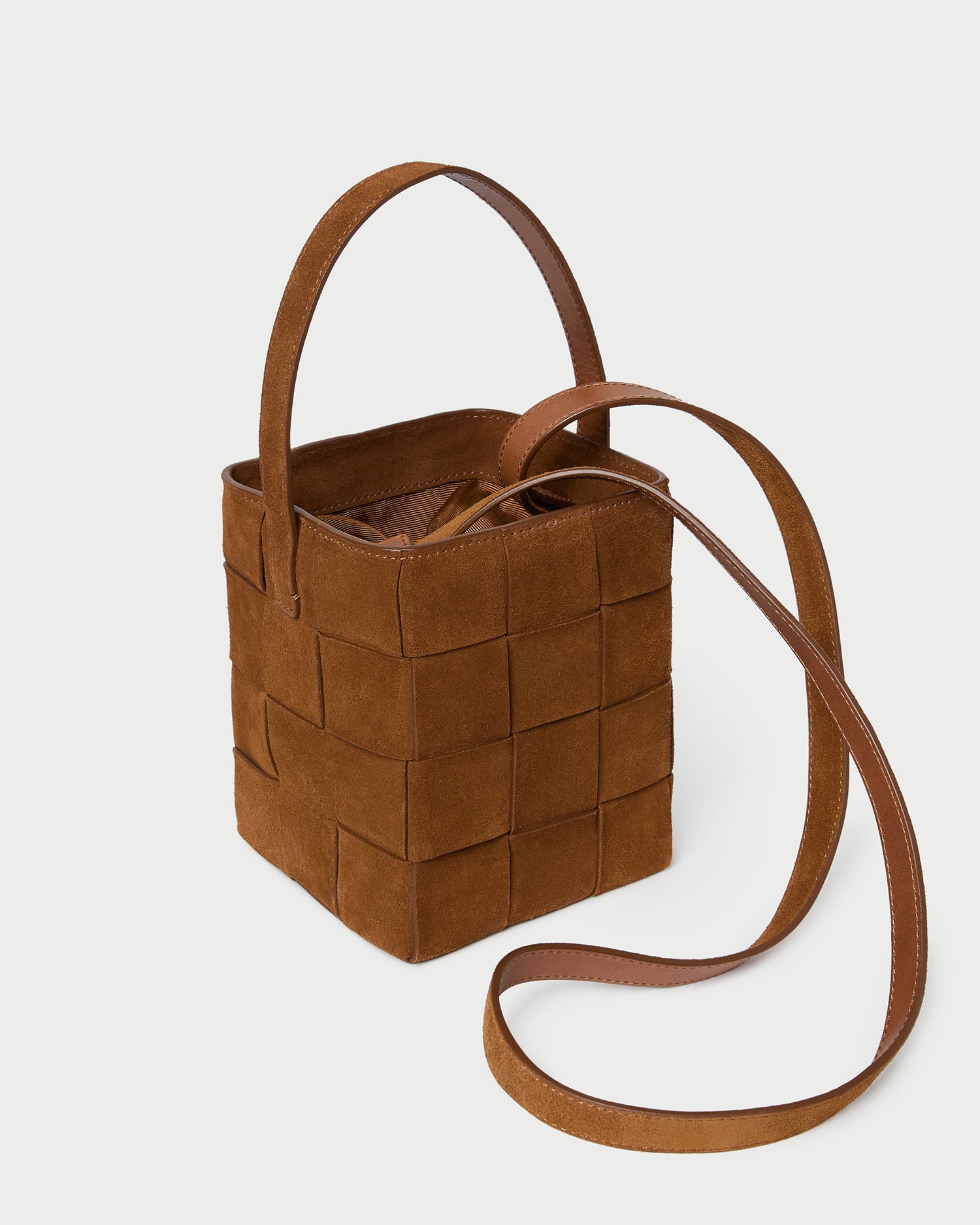 Laith Cacao Woven Bucket Bag for Women - Handmade Boho Straw Tote Purse - Perfect for Beach, Travel & Summer Outfits
