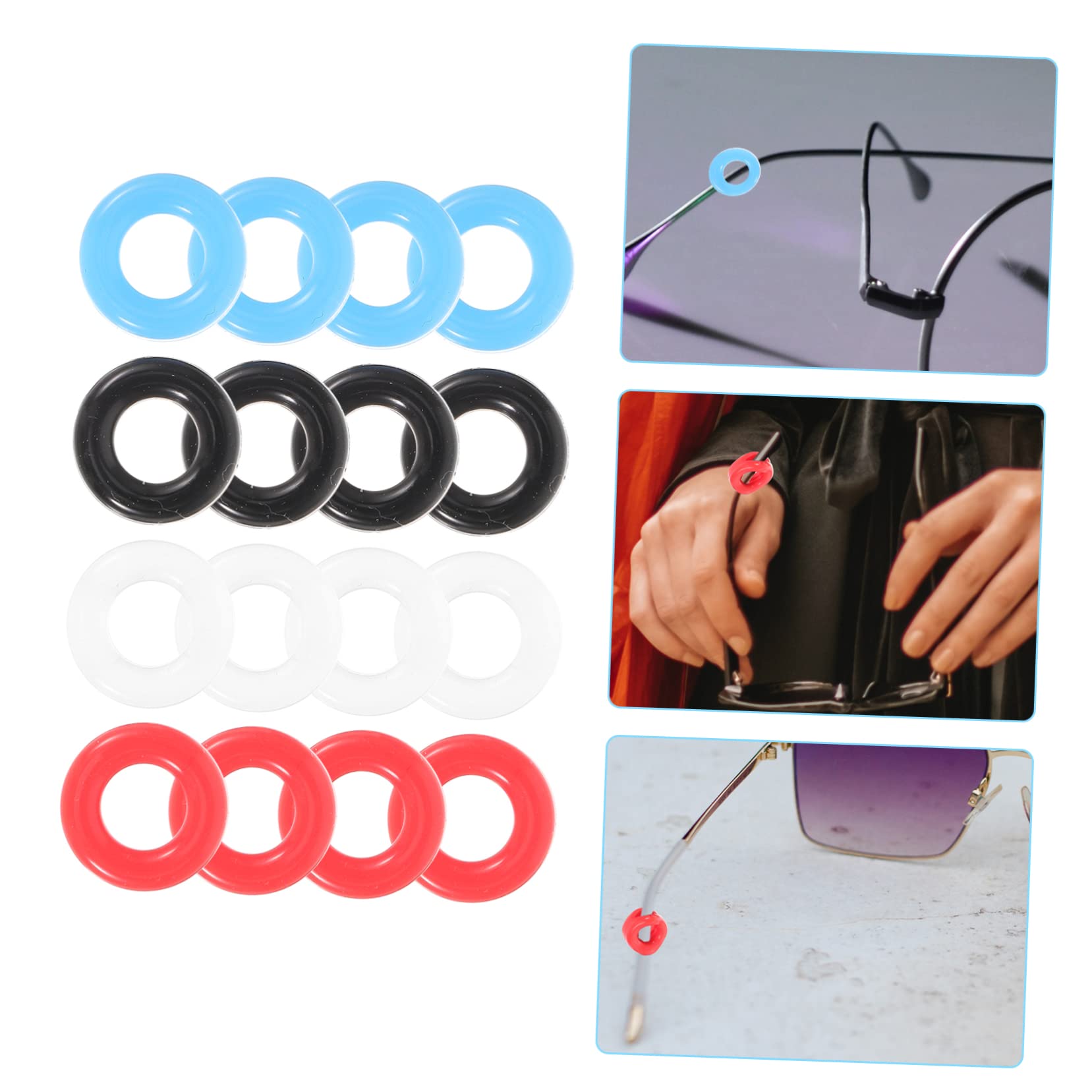 Mobestech 8 Pairs Glasses Clips - Anti-Slip Eyeglass Ear Hooks & Nose Pads for Comfortable Fit - Perfect for Reading, Sports, and Daily Wear