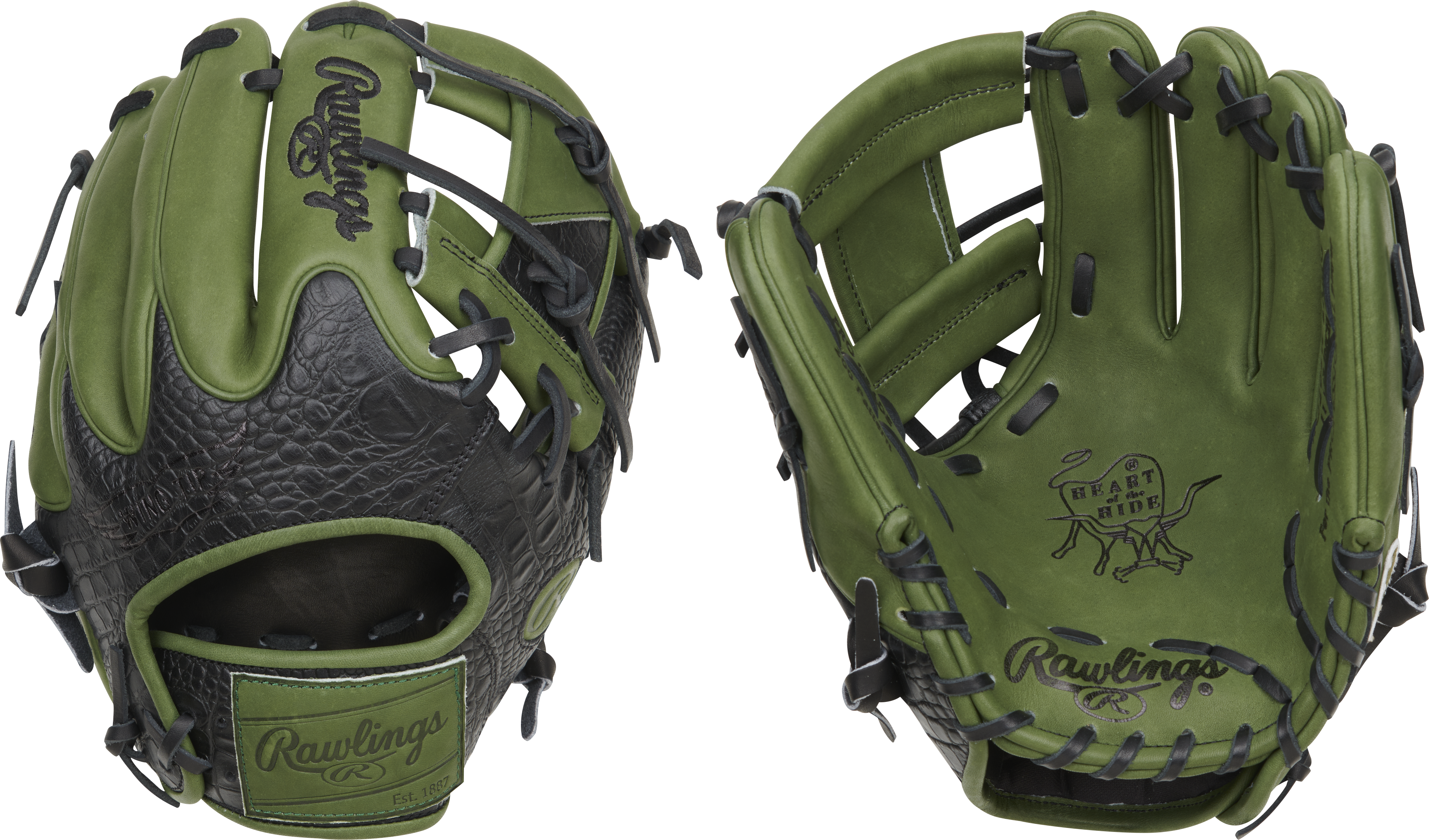 Rawlings ColorSync 8.0 Heart of the Hide PRO204W 2XMG Baseball Infield Glove 11.5