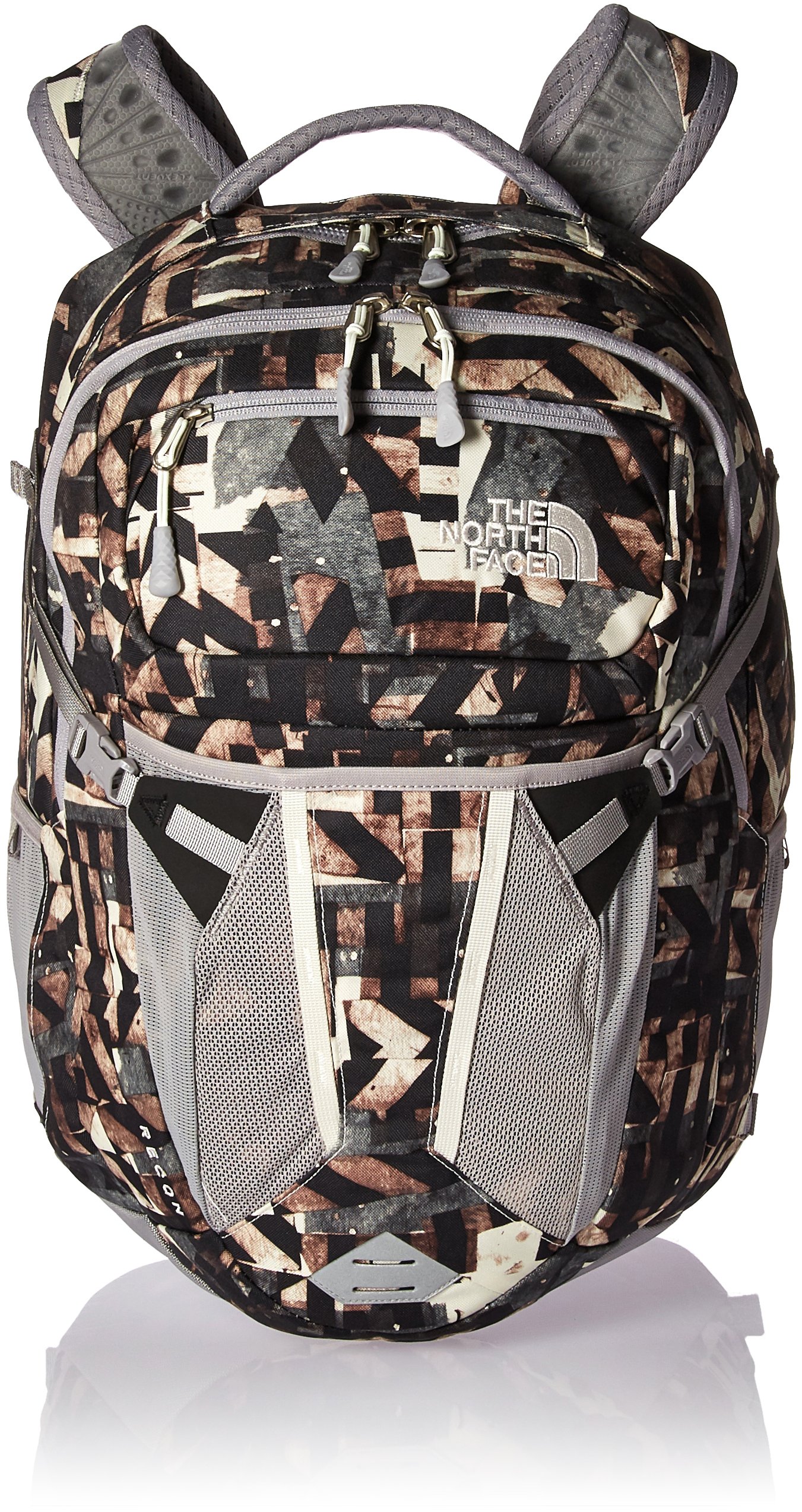 The North Face Women's Recon Backpack - Vintage White Print, Durable Hiking Daypack for Outdoor Adventures, Travel & College