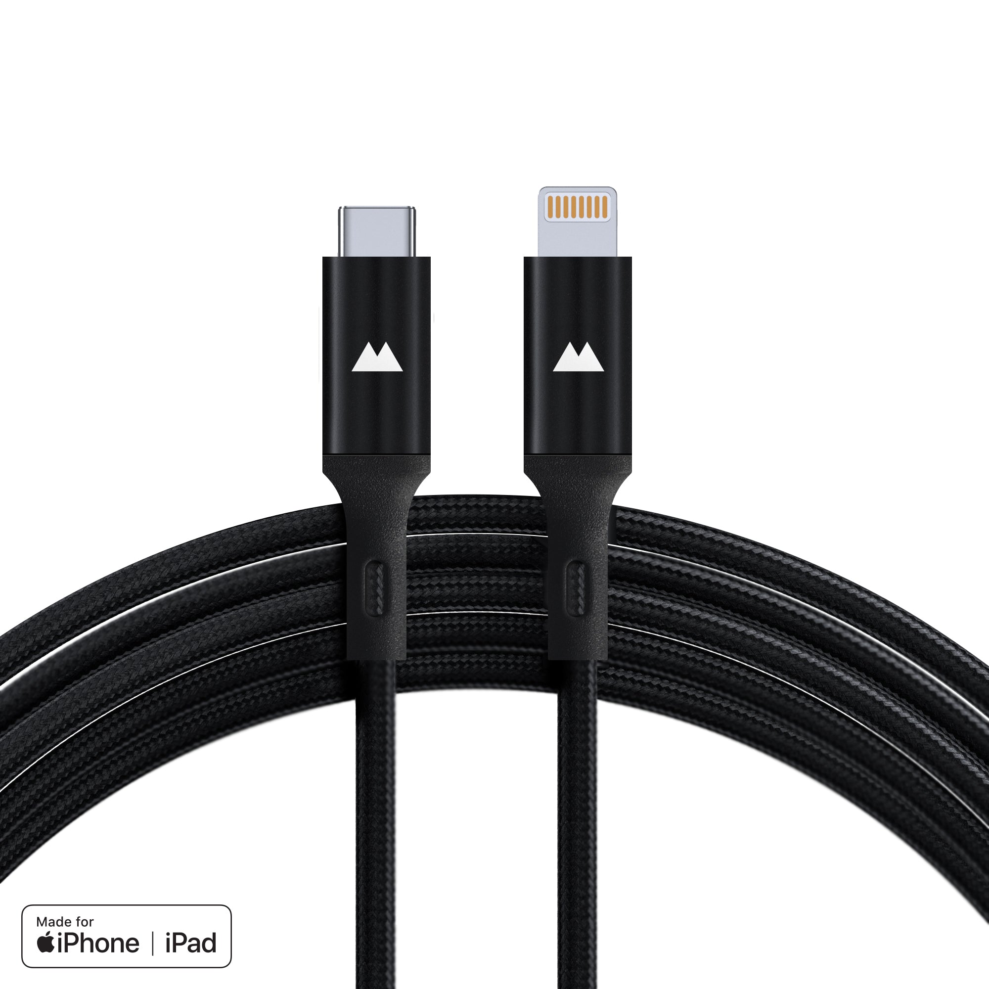 Fast Charging USB C to Lightning Cable 3ft - MFi Certified iPhone Charger for iPhone 14/13/12/11/X/8 - Durable Nylon Braided Cord for Home, Office & Travel