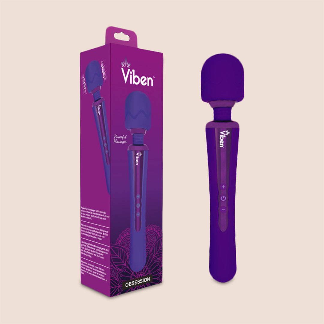 Viben Obsession Wand Massager - Waterproof & Rechargeable Personal Massager for Muscle Relaxation, Stress Relief - Perfect for Home Spa, Post-Workout Recovery & Couples Intimacy