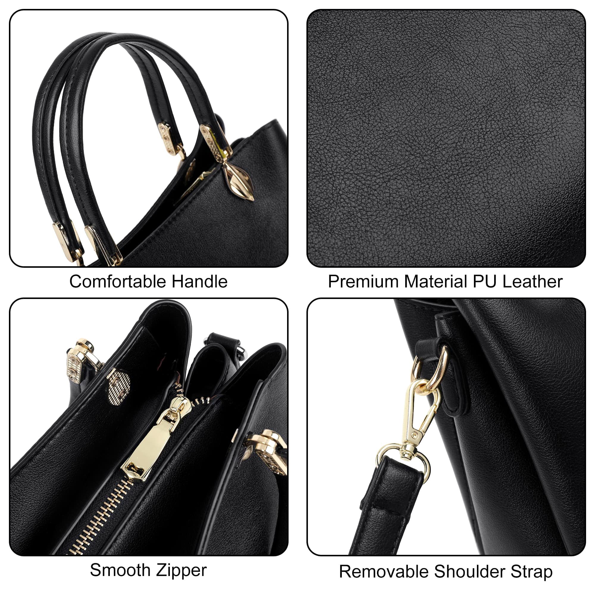 Stylish Vegan Leather Handbags for Women - Fashionable Shoulder Bag, Top Handle Satchel & Crossbody Purse | Perfect for Work, Travel & Everyday Use