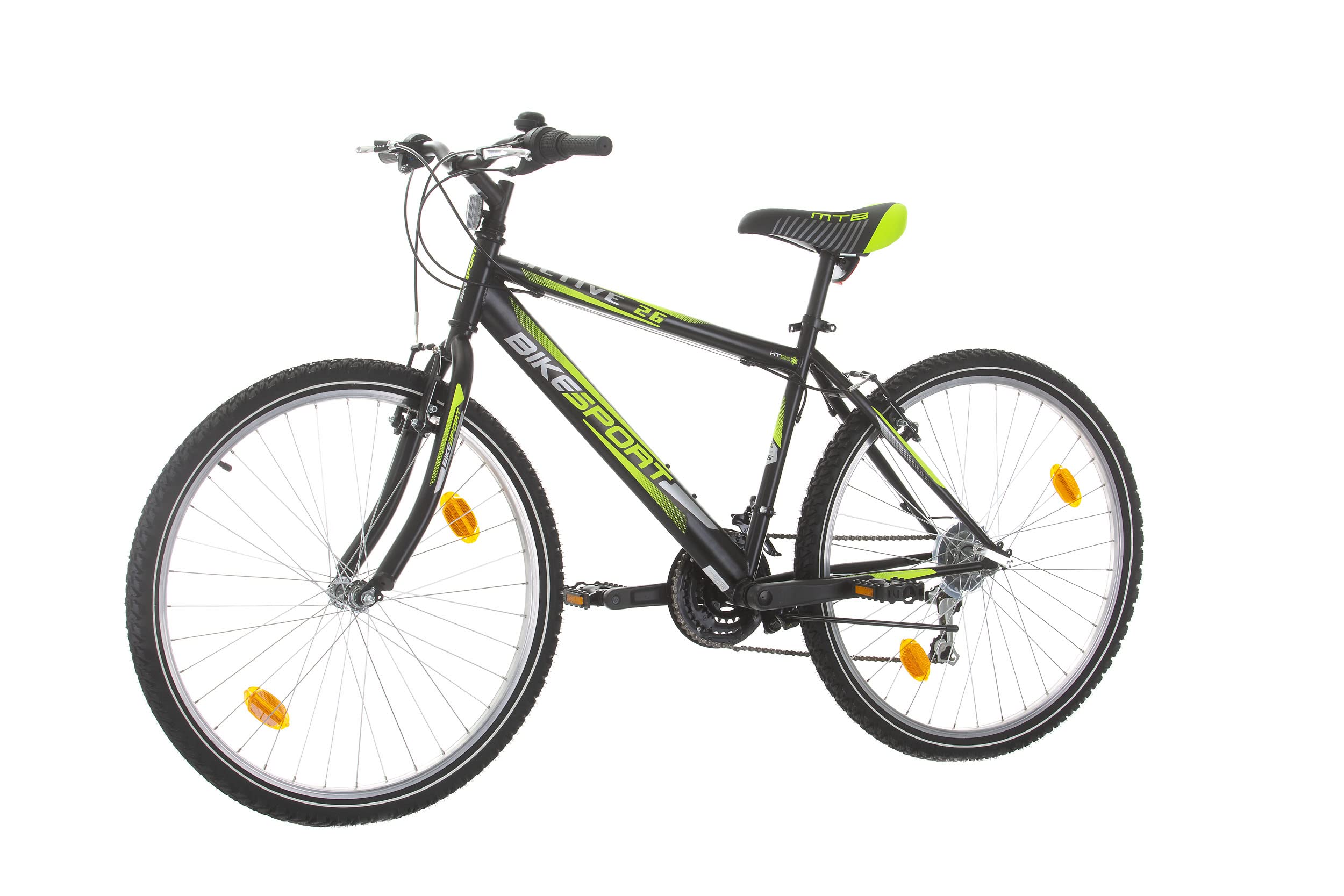 Bikesport Active 26 Inch 18-Speed Mountain Bike for Men & Boys - Ideal for Heights 155-170cm | Perfect for Trail Riding, Commuting & Outdoor Adventures