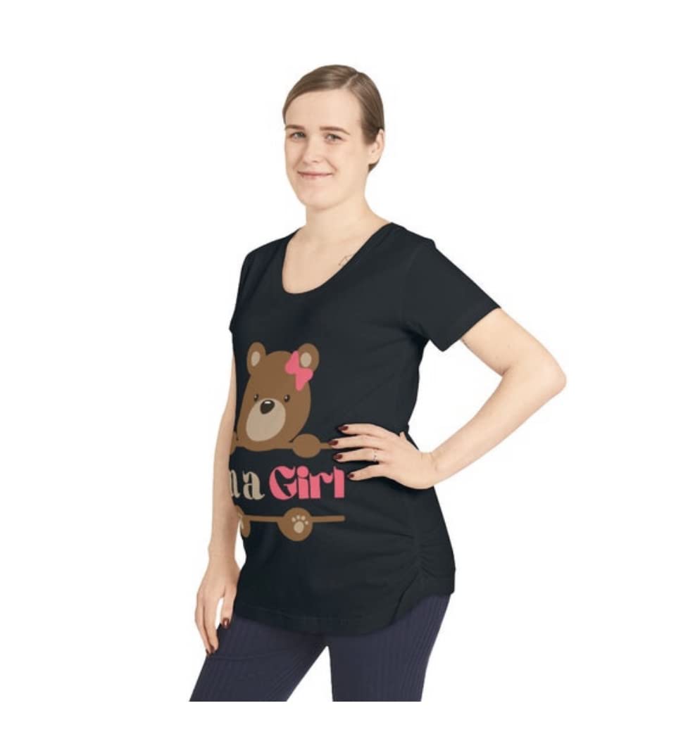 Women's Maternity Clothes - Pregnancy Shirts, Teddy Bear T-Shirts, 'It's a Girl' & Gender Reveal Tops for Expecting Moms | Comfortable & Stylish Pregnancy Wear for Baby Showers, Announcements & Everyday Use