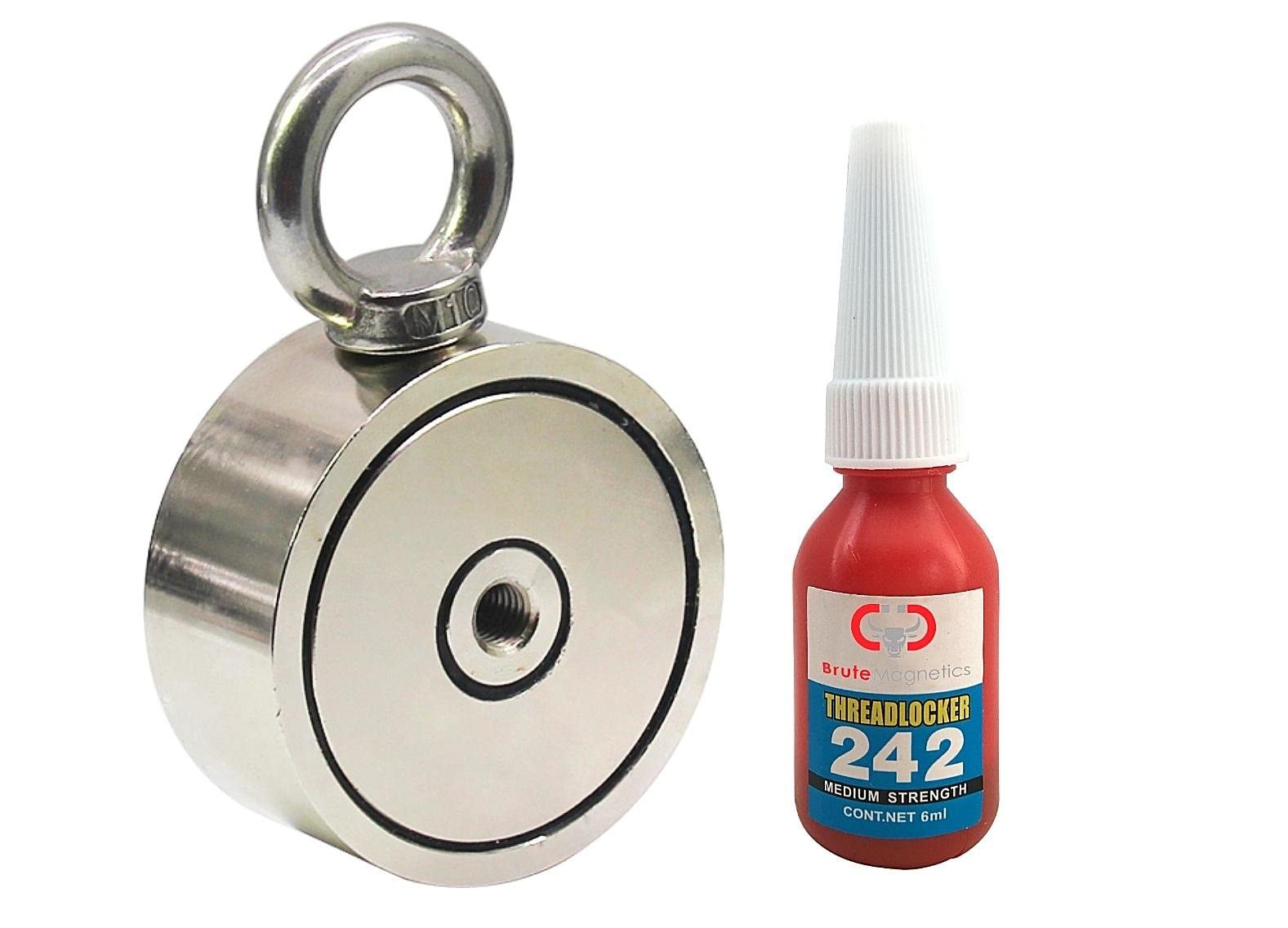 Brute Magnetics 1200 lb Single Sided Fishing Magnet – 2.95