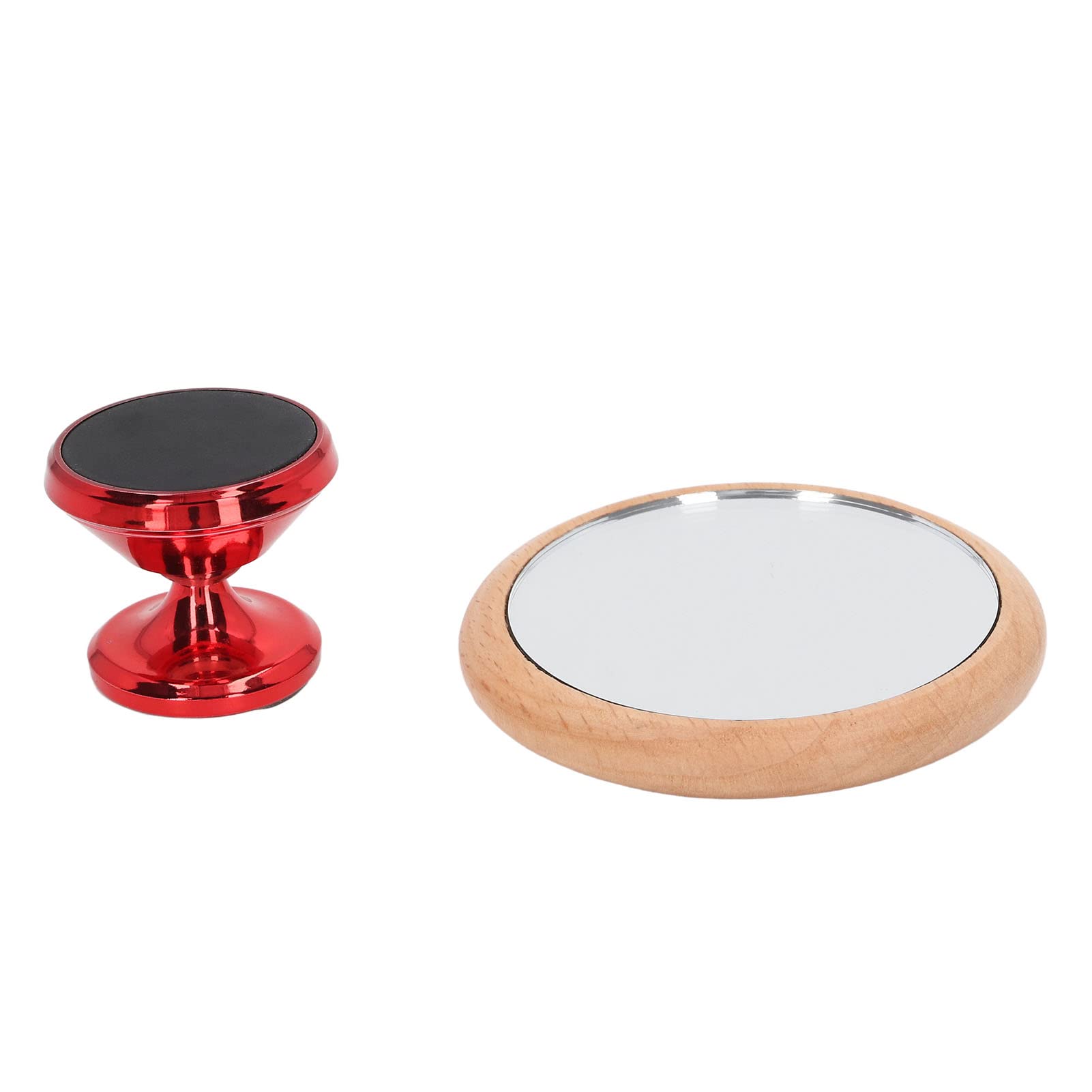 Premium Coffee Tamper Reflective Mirror - High-Quality Coffee Extraction Tool for Baristas & Home Brewing - Perfect for Espresso, Latte Art & Kitchen Use (Red)