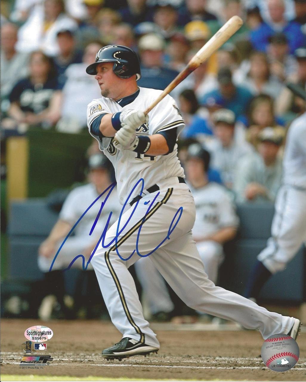 Casey McGehee Autographed Milwaukee Brewers 8x10 Photo - Signed Baseball Memorabilia for Collectors & Fans - Perfect for Man Cave, Sports Room Decor, Gift for Baseball Enthusiasts