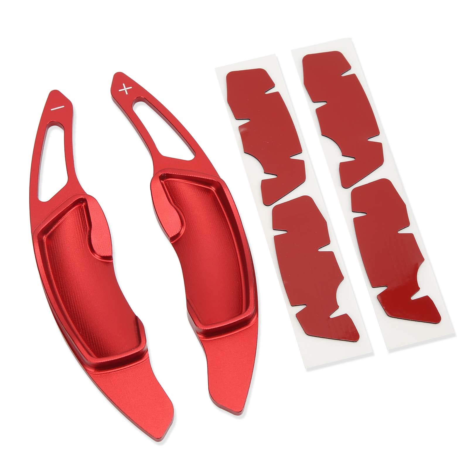 Uxsiya Paddle Cover - 1 Pair Colorfast Paddle Shifter Extension for Car Accessories (Red) | Enhance Driving Comfort & Style | Perfect for Sports Cars & Performance Vehicles