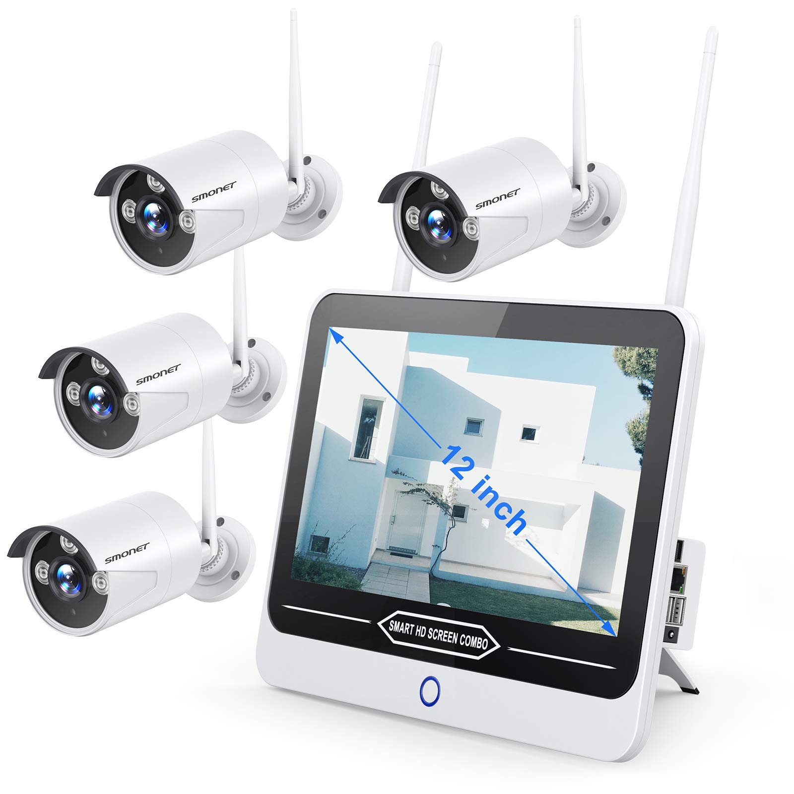 8CH NVR Security System for SMONET Cameras - 24/7 HD Surveillance for Home & Business Security Monitoring