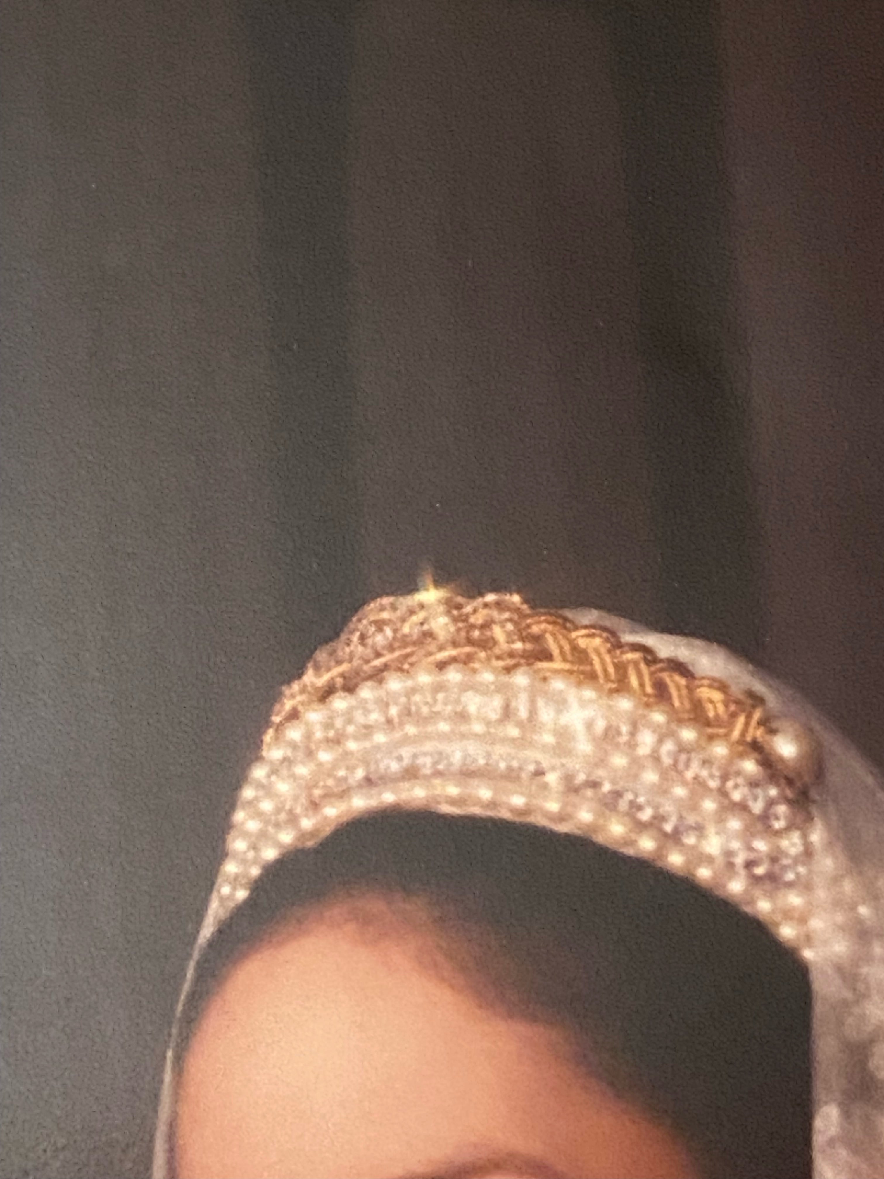 Custom Handcrafted Vintage Bridal Tiara for Weddings - Elegant Anna-Inspired Heirloom Crown for Brides, Prom, and Special Occasions