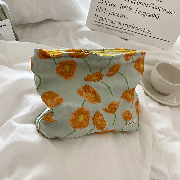 Portable Mini Clutch Bag for Women - Small Skin Care & Makeup Organizer - Perfect for Travel, Gym, and Everyday Essentials