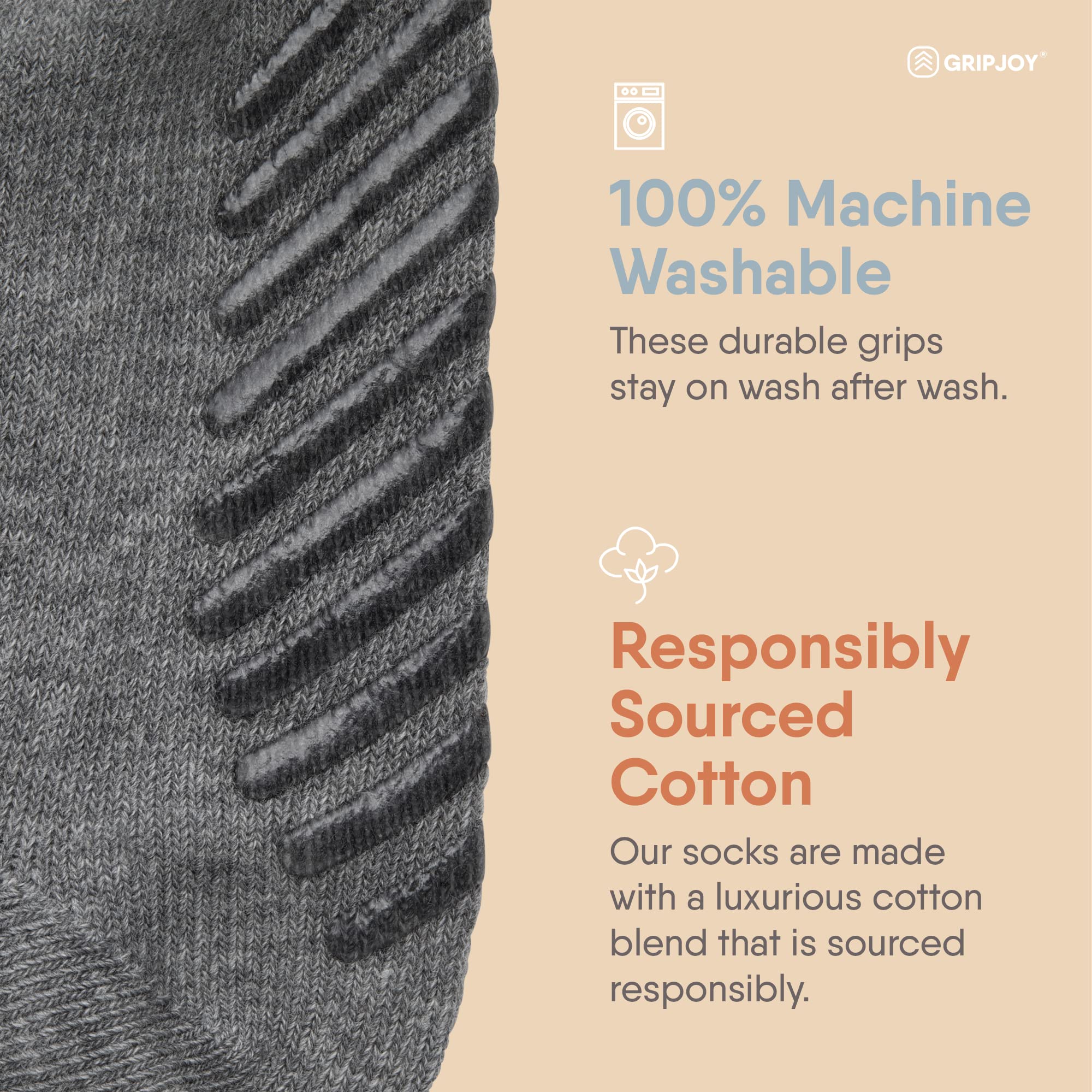Gripjoy Non-Slip Toddler Socks with Grippers - 4 Pairs of Anti-Slip Baby Socks for Boys & Girls - Perfect for Playtime, Daycare, and Learning to Walk
