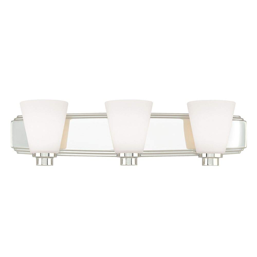 3-Light Bathroom Vanity Light Fixture - Modern LED Bathroom Lighting for Mirror, Sink & Vanity - Dimmable Waterproof Bath Light for Home & Hotel Use