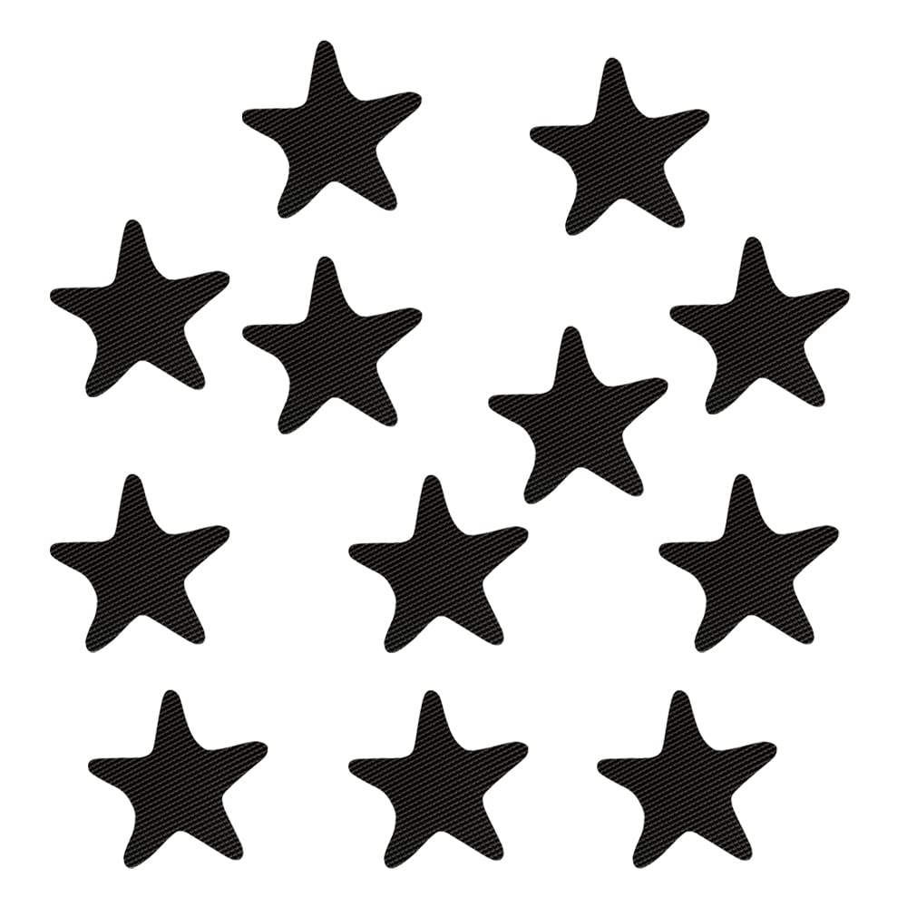 12-Piece Non-Slip Bathtub Stickers - Cute Star Design Anti-Slip Decals for Shower & Tub Safety - Perfect for Kids Bathroom, Elderly Safety & Wet Floor Prevention