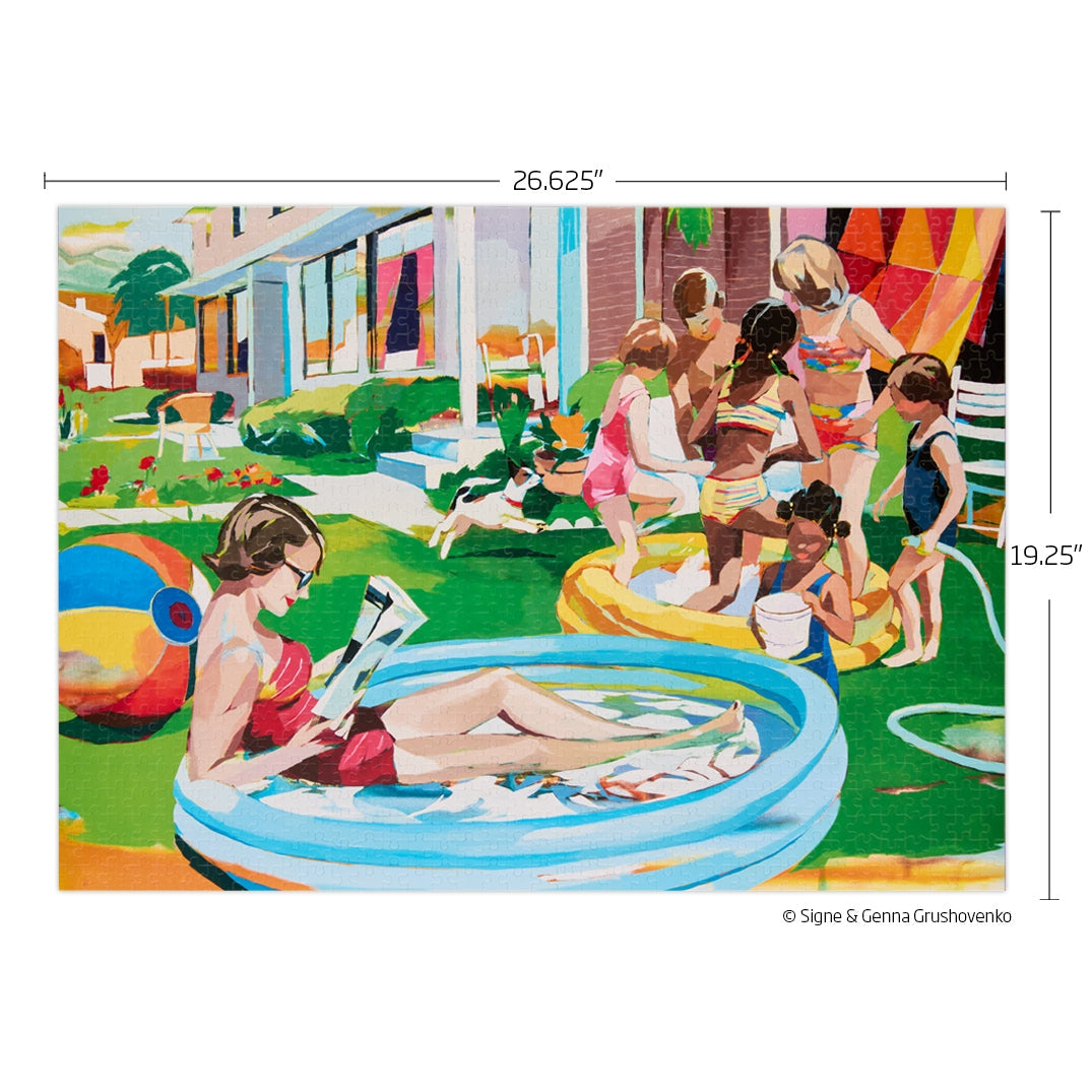 1,000 Piece Jigsaw Puzzle - Relaxing Cooling Off Scene - Perfect for Family Game Night & Stress Relief
