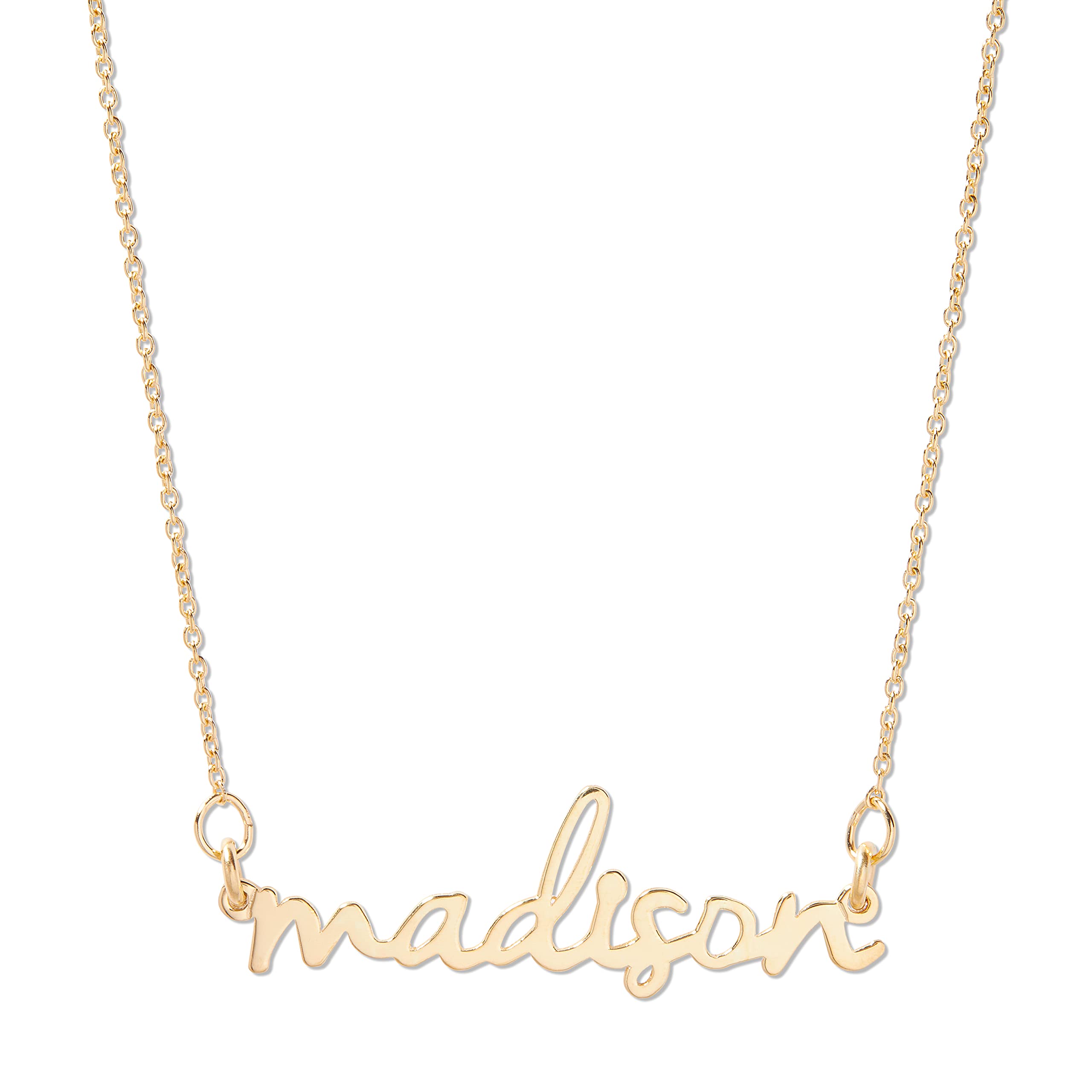 Brook & York Custom Nameplate Necklace - Personalized Name Necklace with 16