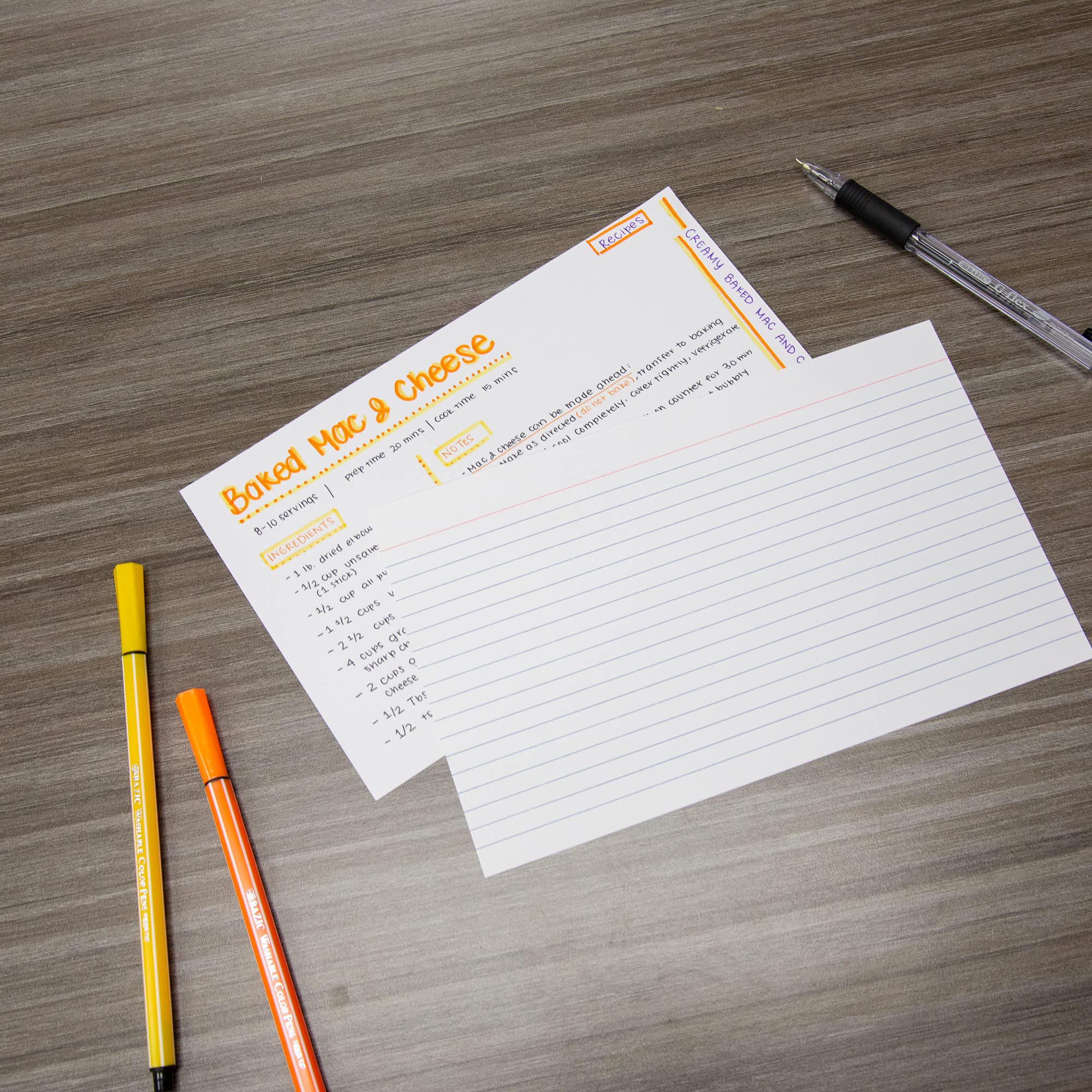 BAZIC Ruled Index Cards 3