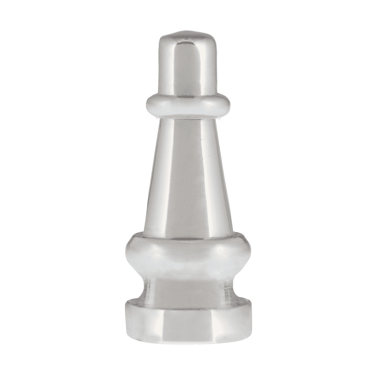 3.3mm Steeple Finial in Bright Chrome - Decorative Cabinet & Furniture Hardware for Doors, Drawers & DIY Projects