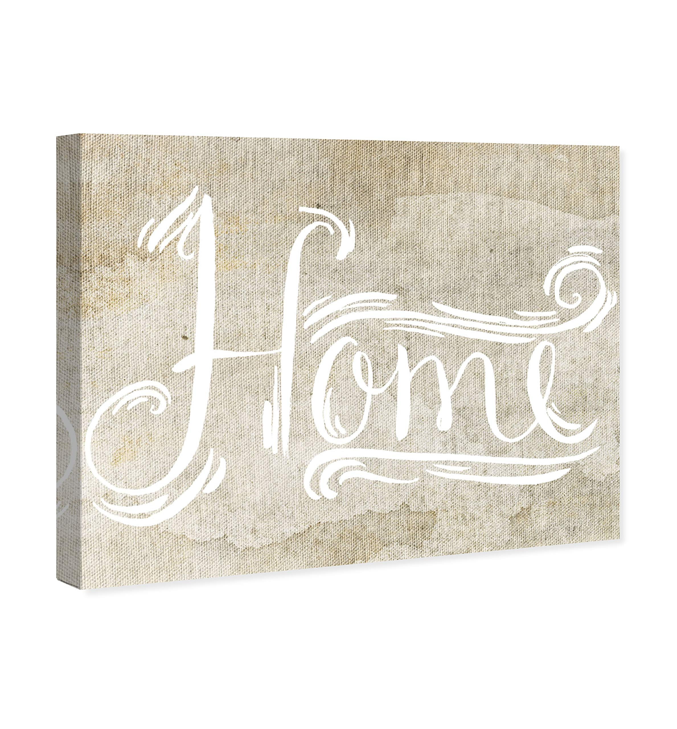 Oliver Gal Artist Co. Typography & Quotes Wall Art Canvas Print - 36x30 Inch Brown & White Home Decor - Perfect for Living Room, Bedroom & Office Wall Decoration