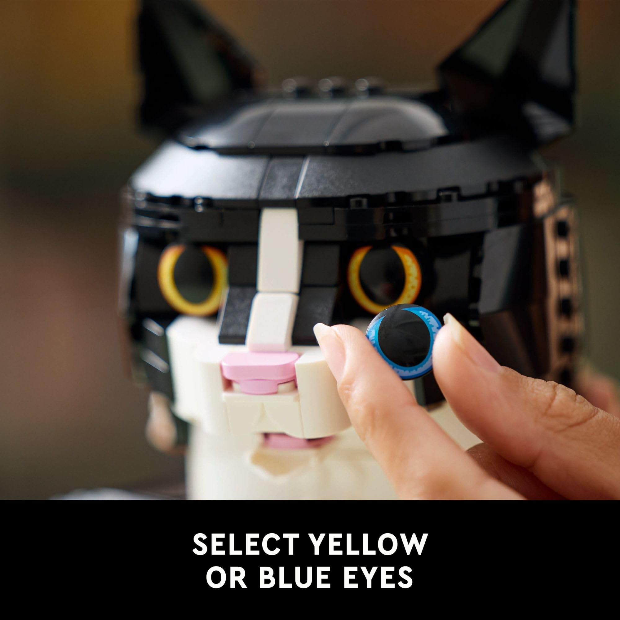 LEGO Ideas Tuxedo Cat Building Set for Adults 18+ - DIY Home Decor Craft Kit for Living Room & Bedroom - Perfect Gift for Cat Lovers, Women & Men (Model 21349) - Creative Display for Cat Enthusiasts & LEGO Collectors