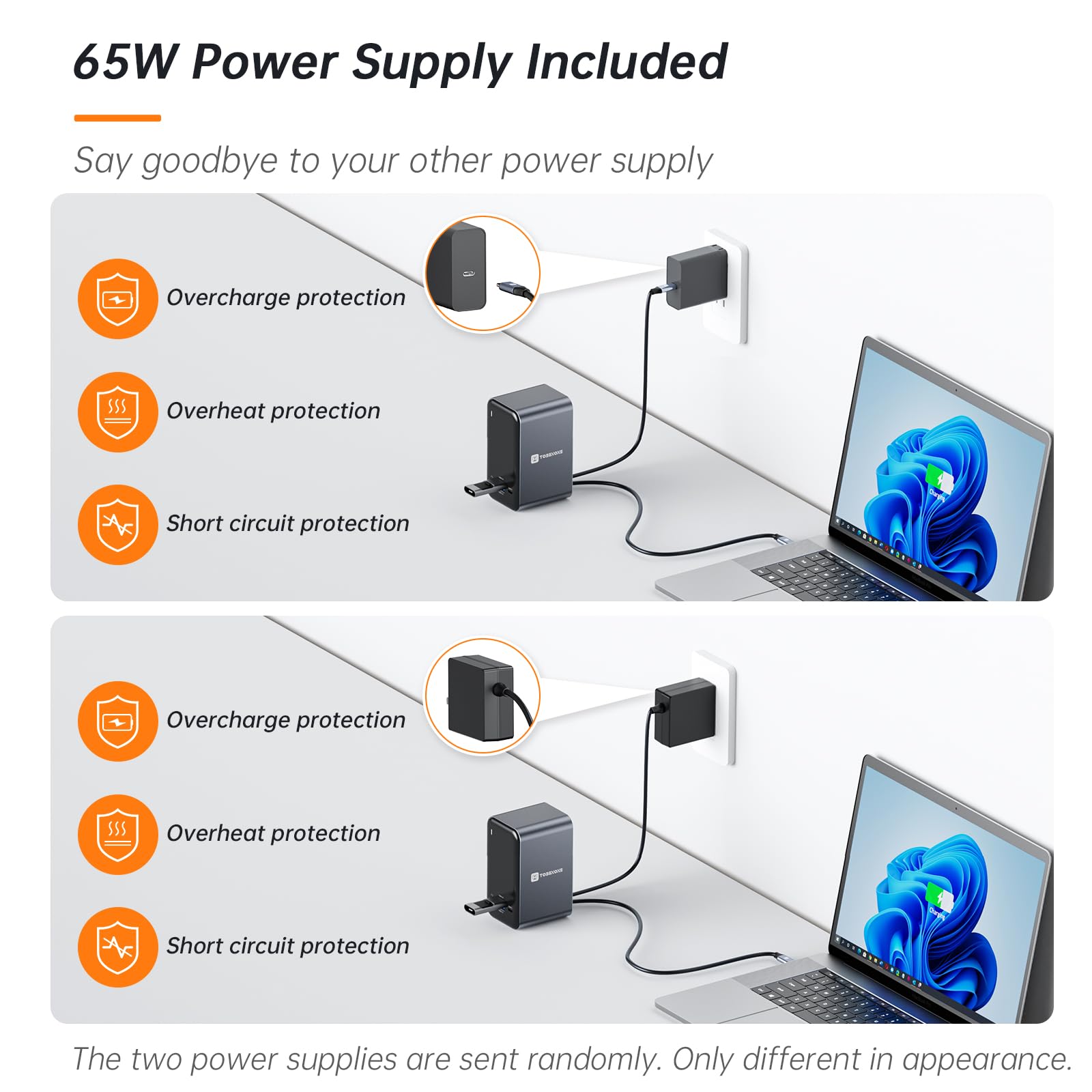 TobenONE 15-in-1 USB C Laptop Docking Station with Dual HDMI & 65W PD - Dual Monitor Support, 4xUSB 3.0, 2xUSB 2.0, VGA, Ethernet, SD/TF Card Reader, Audio/Mic - Compatible with Lenovo, HP, Dell, Surface - Perfect for Home Office, Remote Work & Multi-Tasking Setup