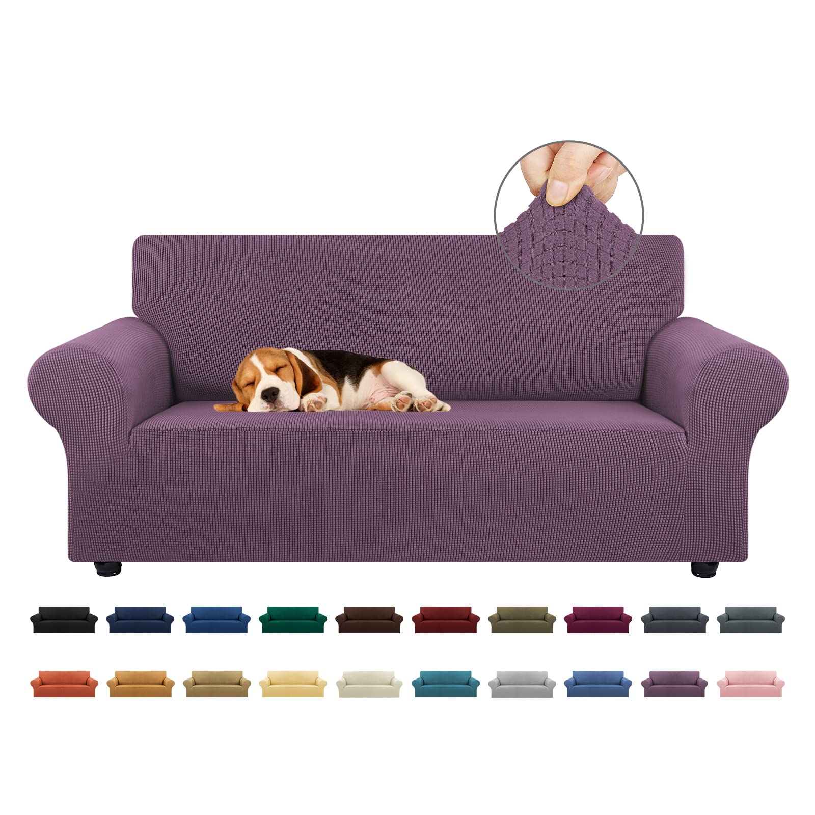 Stretch Loveseat Sofa Cover Slipcover for 2 Cushion Couch (55