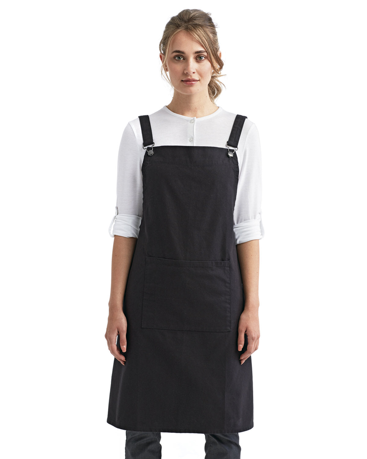 Reprime RP129 Cross Back Barista Apron - Premium Artisan Collection for Coffee Shops & Cafes - Ideal for Baristas, Brewers & Home Coffee Enthusiasts