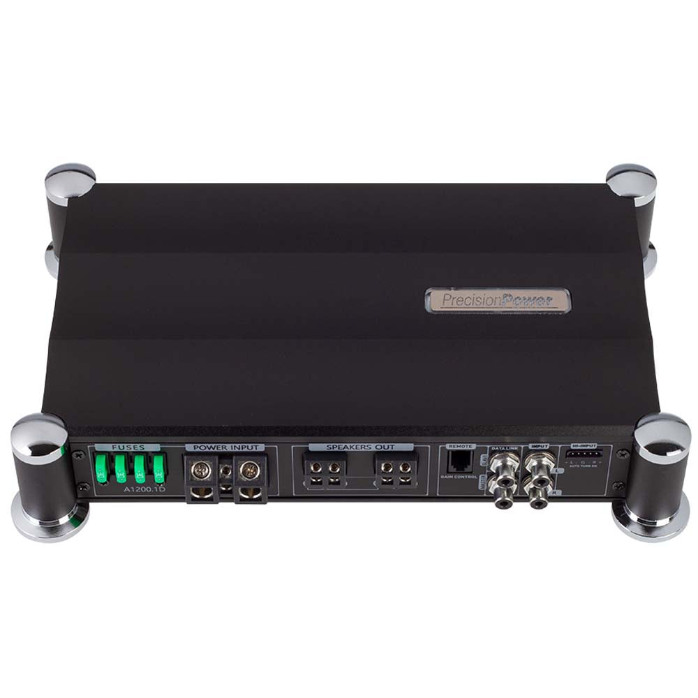 Precision Power A1200.1D 1200W RMS ATOM Series Class D 1 Channel Car Amplifier - High Power Mono Amp for Car Audio Systems, Bass Boost, Subwoofers - Perfect for Car Enthusiasts & Sound Competitions