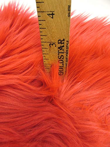 UV Reactive Solid Shaggy Faux Fur Fabric by The Yard - DIY Coats, Costumes, Scarves & Fashion Accessories (Turquoise) | Perfect for Rave Outfits, Cosplay & Home Decor