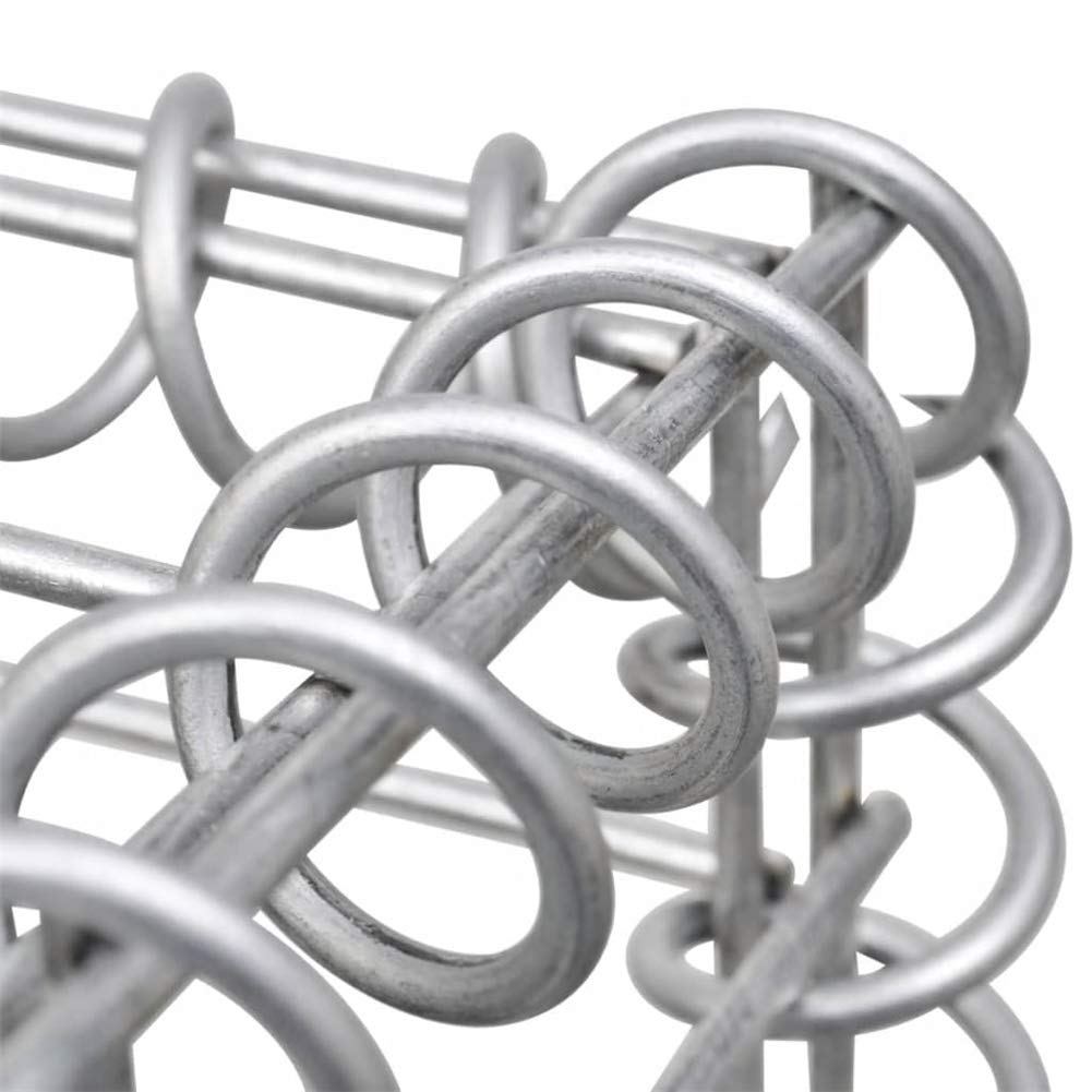 Galvanized Steel Gabion Basket - 2 Pack (19.7
