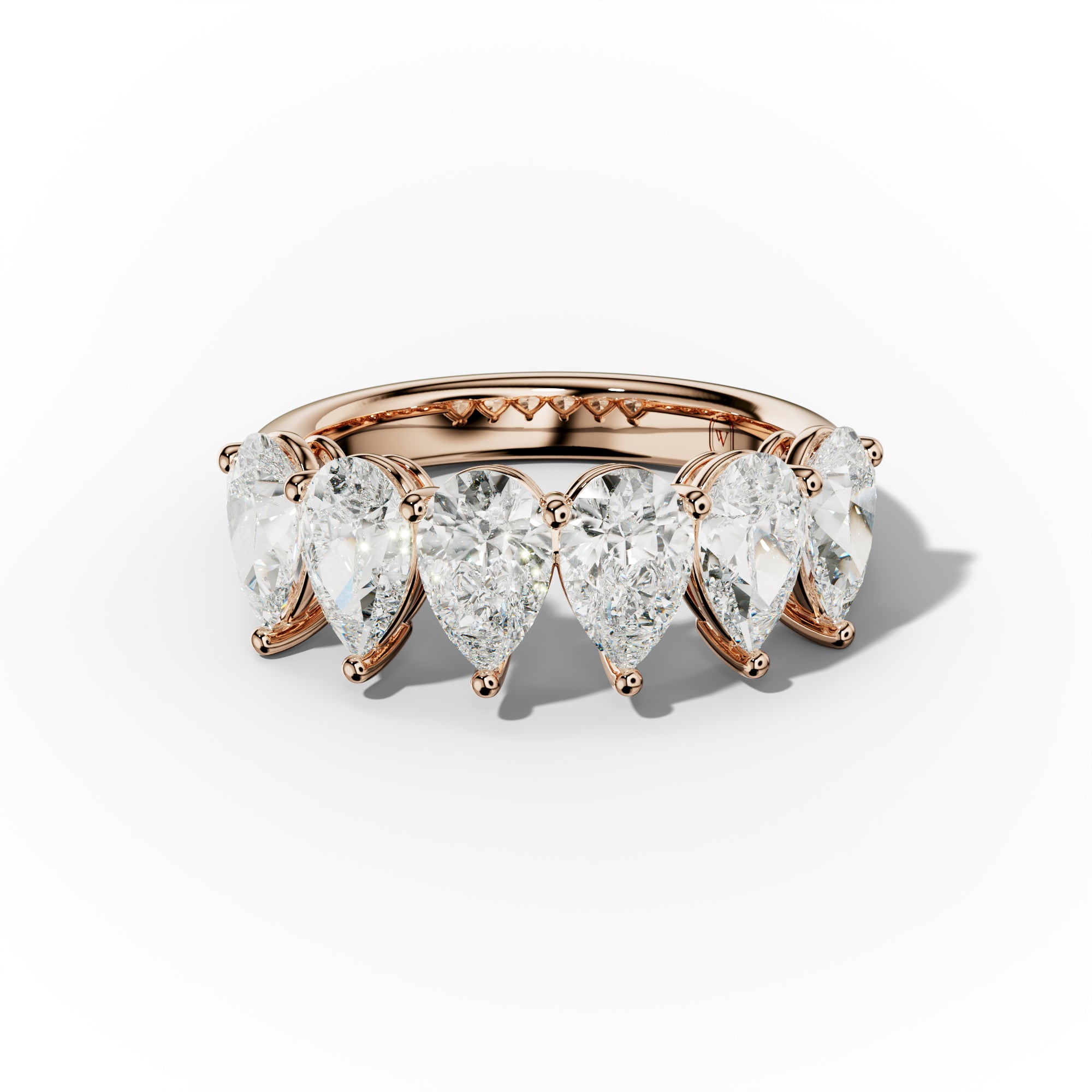 3.0 Carat Pear Shape Diamond Anniversary Band for Women - Elegant Wedding Ring, Engagement Jewelry Gift for Her - Perfect for Anniversaries, Proposals & Special Occasions