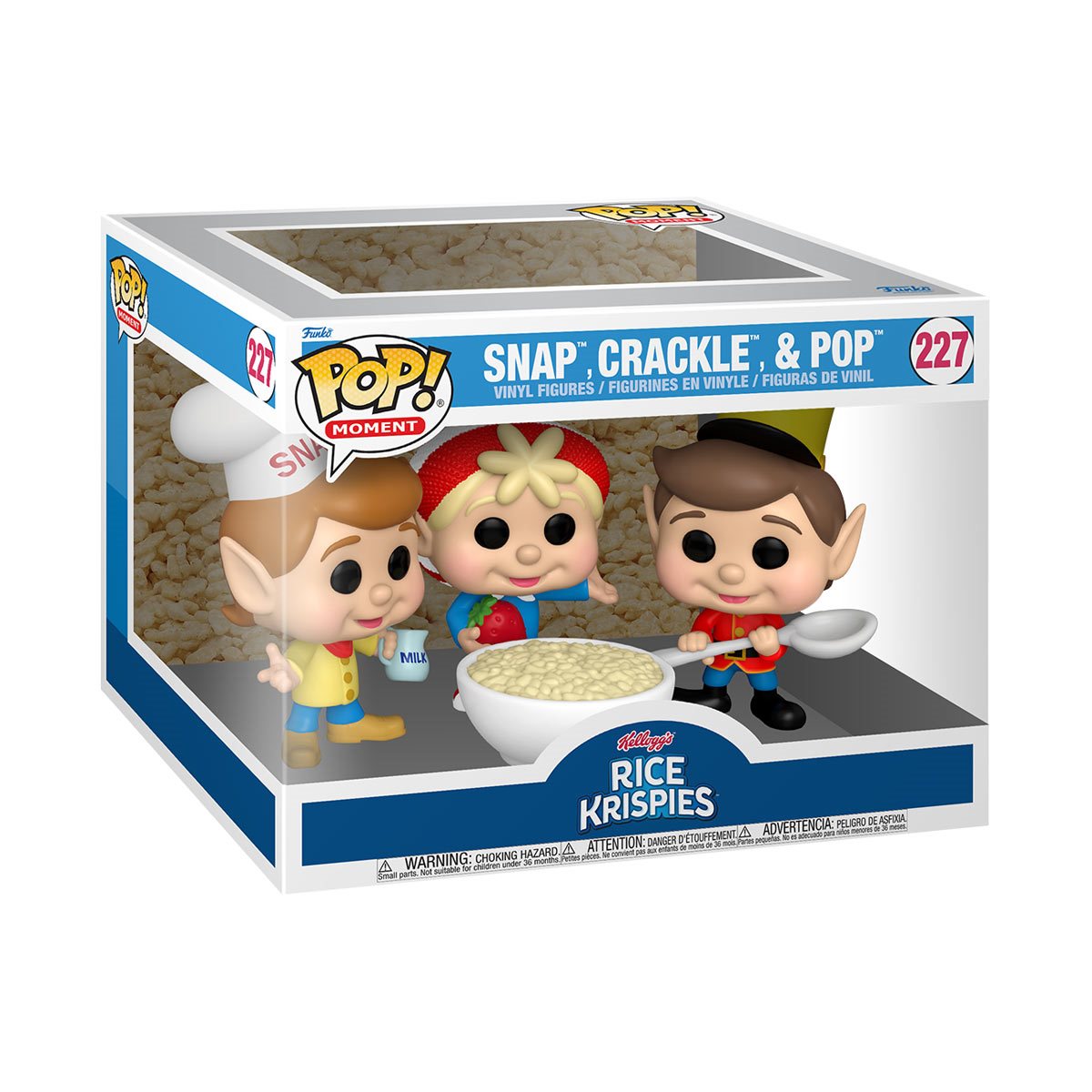 Kellogg's Rice Krispies Snap Crackle Pop Funko Pop! Vinyl Figure #227 - Collectible Cereal Mascot for Pop Culture Fans & Breakfast Lovers
