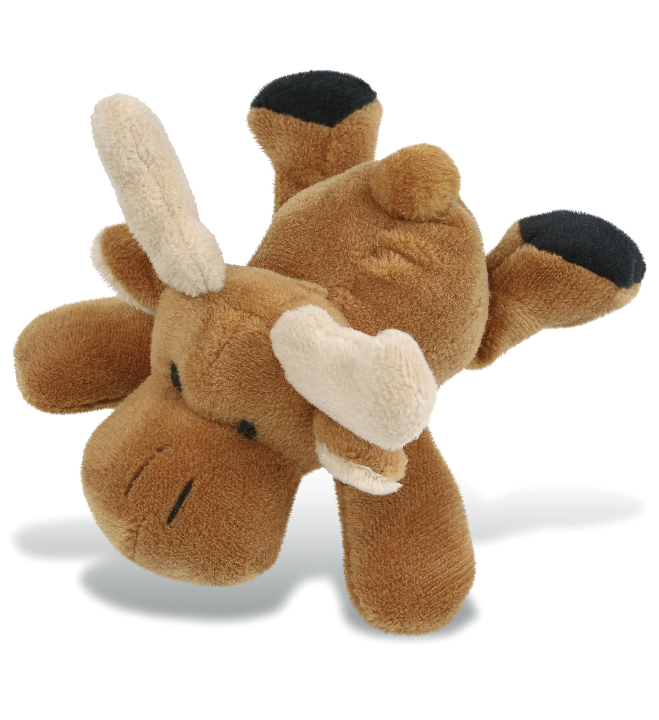Cute Fluffy Brown Moose Plush Refrigerator Magnet - 4 Inch Adorable Elk Stuffed Animal Fridge Magnet for Kitchen, Office & Home Decor - Perfect Gift for Wildlife Lovers, Kids Room & Christmas Decoration