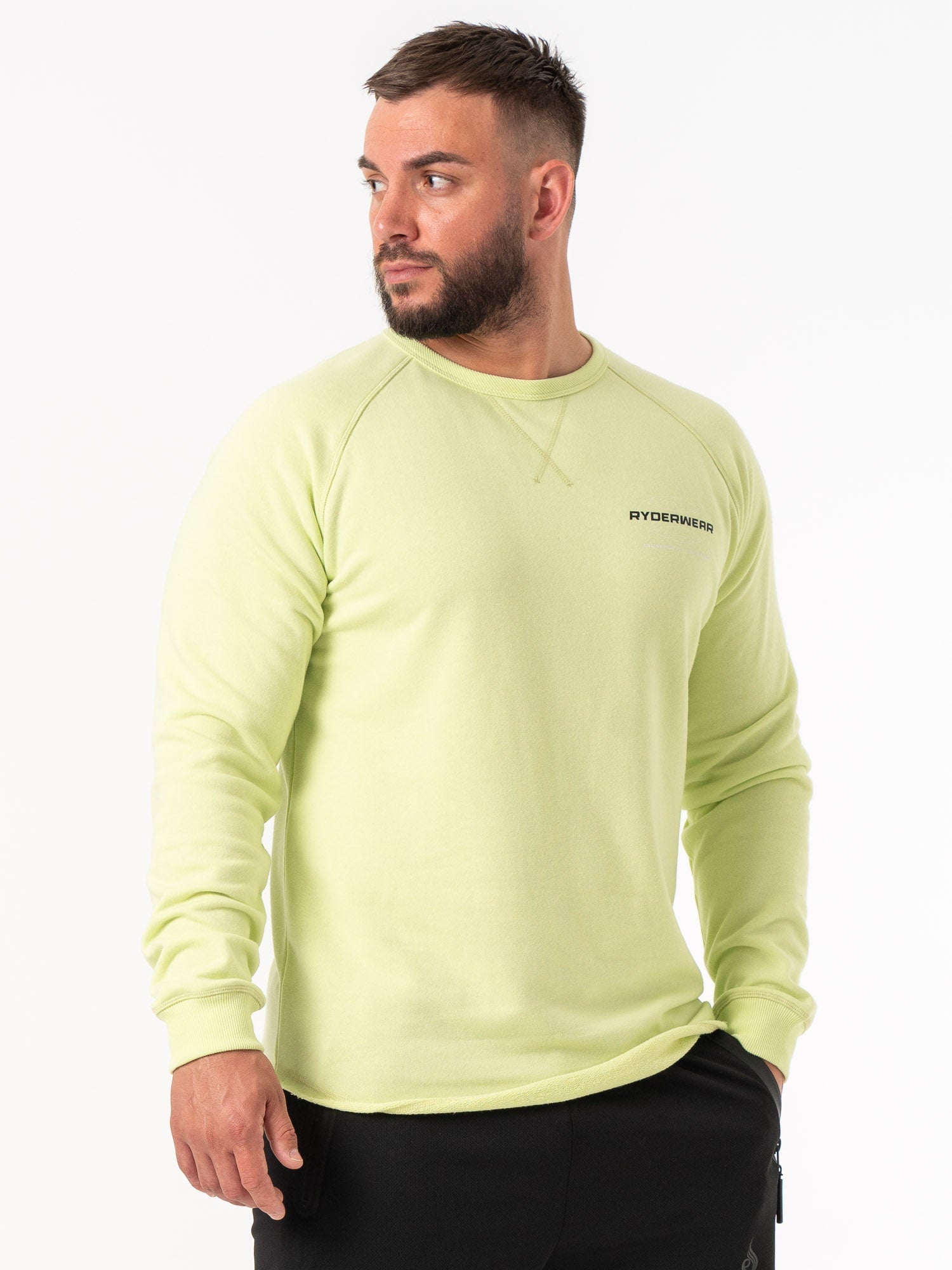 Energy Crew Neck T-Shirt for Men - Soft & Comfortable Lime Green Casual Tee - Perfect for Gym, Workout, and Everyday Wear