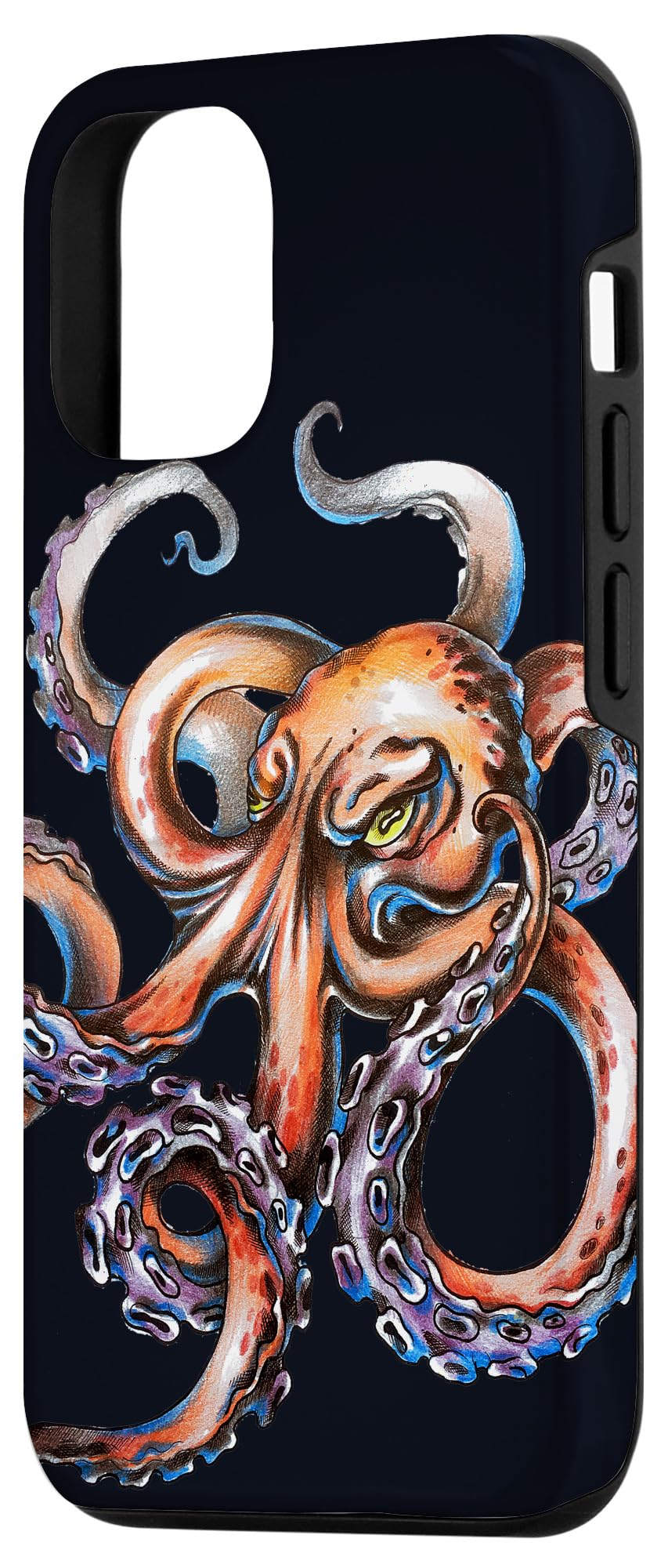 Premium Kraken Octopus Phone Case for iPhone 12/12 Pro - Shockproof Protective Cover with Unique Sea Creature Design - Perfect for Outdoor Adventures, Travel & Daily Use
