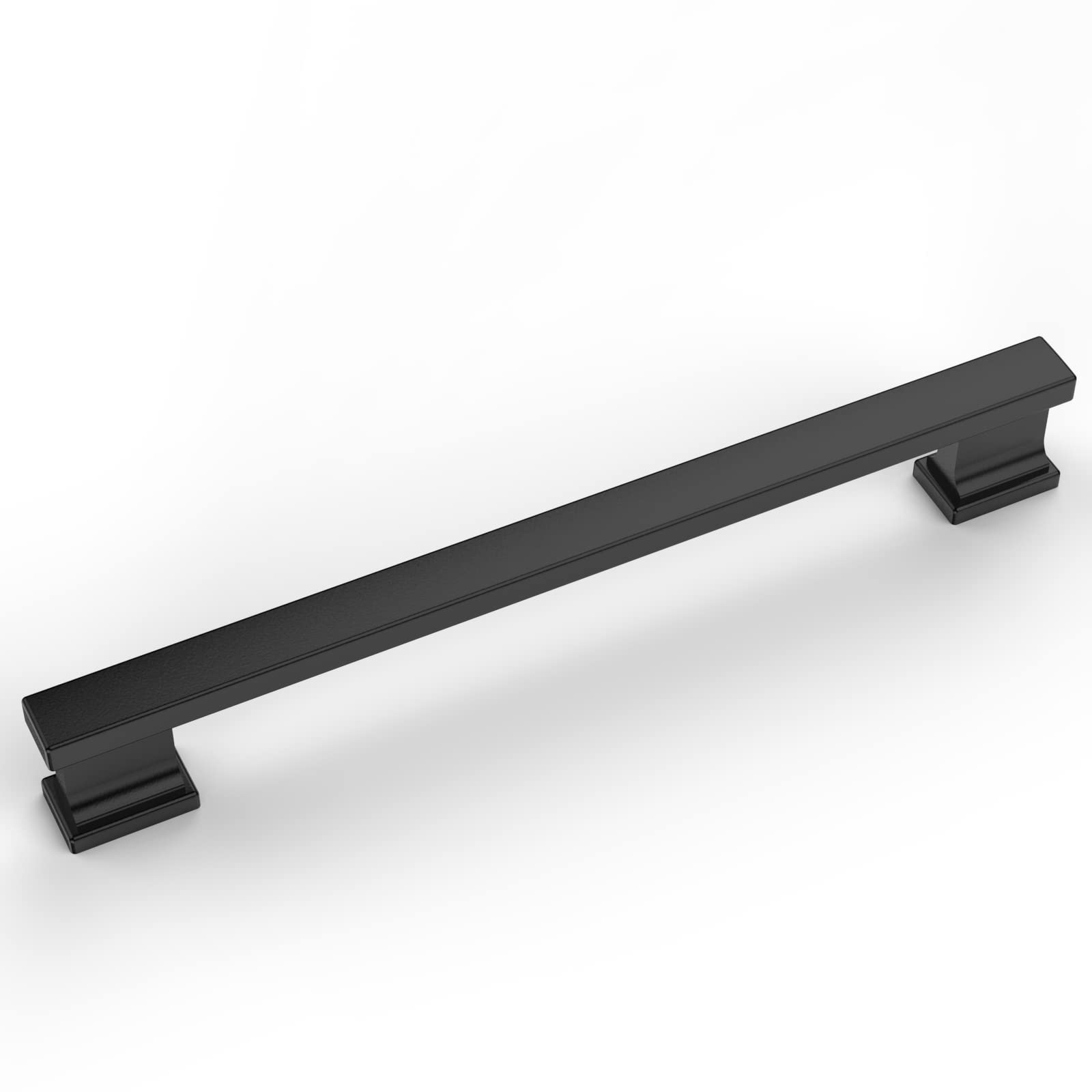 7 Inch Matte Black Cabinet Handles - 10 Pack Durable Kitchen Cabinet Pulls, Modern Cupboard Hardware for Home, Office, and RV Cabinets