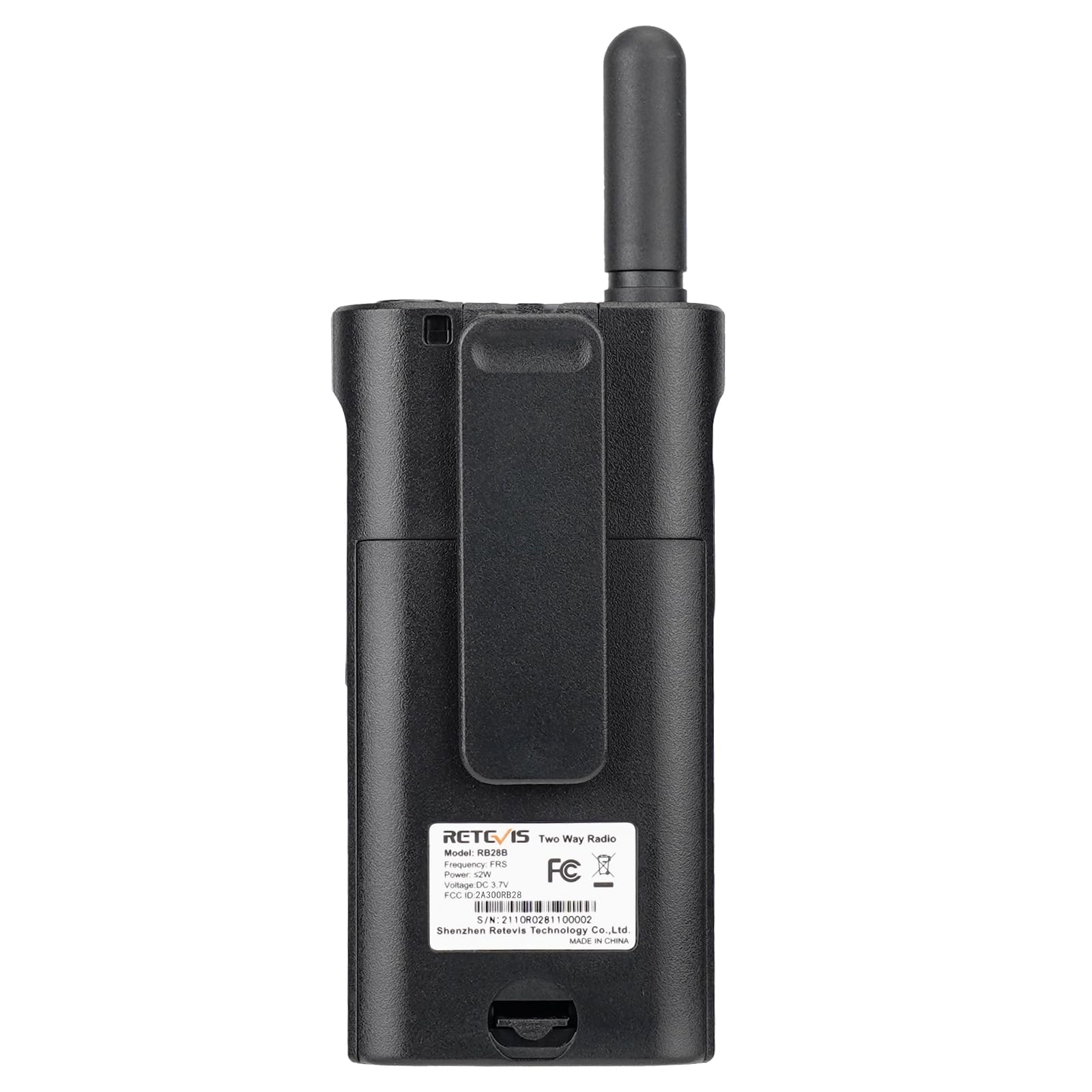 Retevis RB28 Rechargeable Walkie Talkies with Earpiece - USB-C Long Range Two Way Radios, 1500mAh Battery, NOAA Weather Alert, Large LCD Screen - 10 Pack for Business, School, Restaurant & Healthcare Use