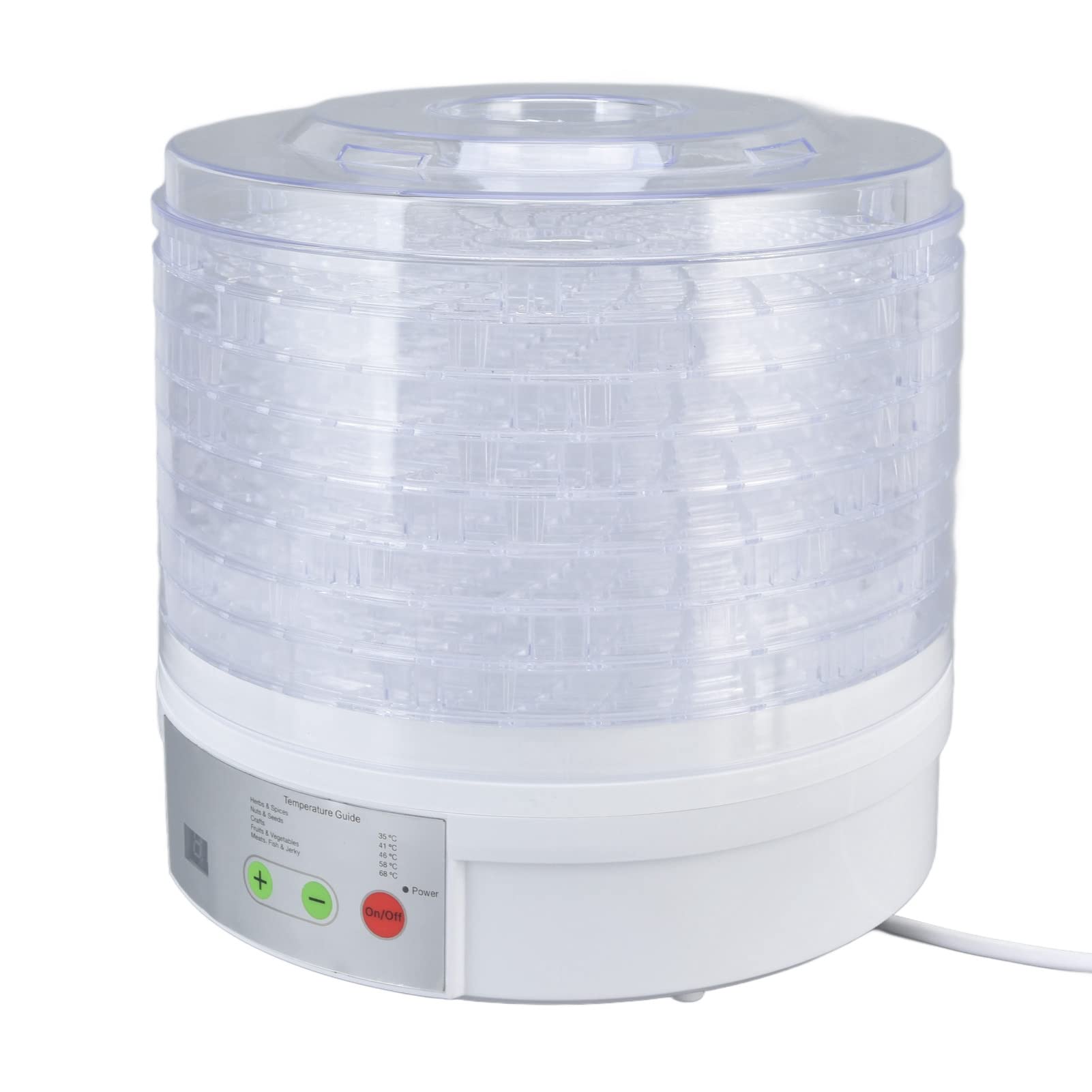Shanrya BPA-Free Food Dehydrator for Drying Fruits, Vegetables, Herbs & Jerky | 110V US Plug | Perfect for Healthy Snacks, Camping & Food Preservation