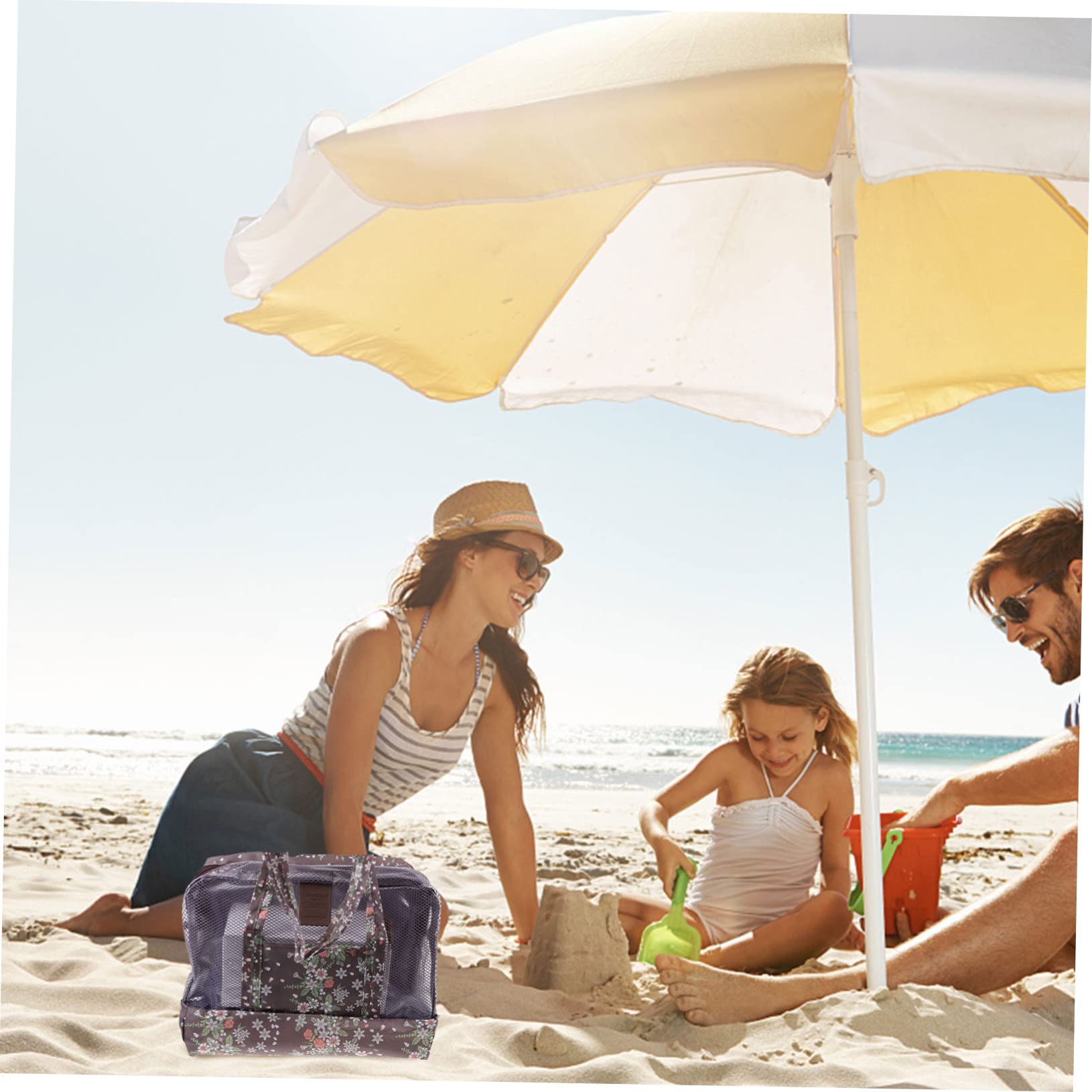 **Parliky Kids Beach Toy Storage Bag - Durable Clothes & Toy Organizer for Boys & Girls - Compact Pouch for Outdoor Activities, Travel & Pool Day Essentials**