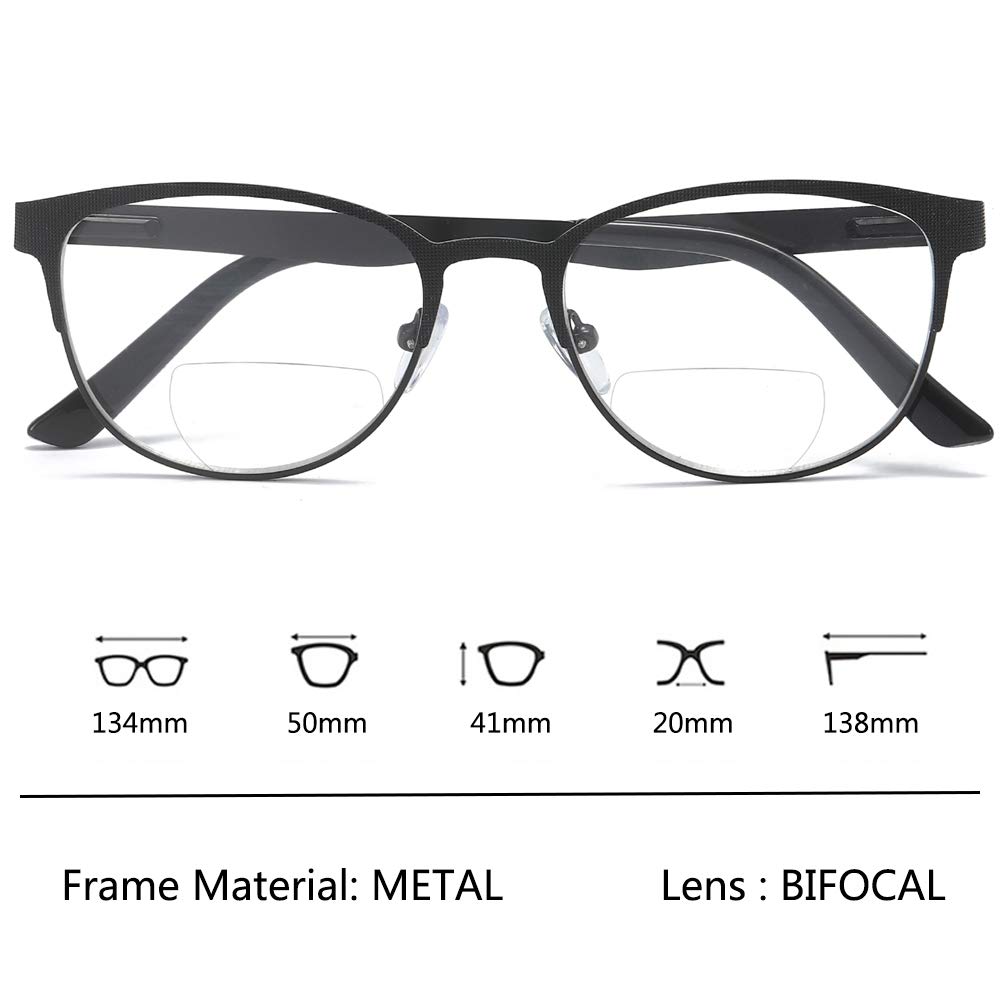 MMOWW Bifocal Reading Glasses for Women - Blue Light Blocking, Purple Frame (3.50) - Perfect for Office & Screen Use