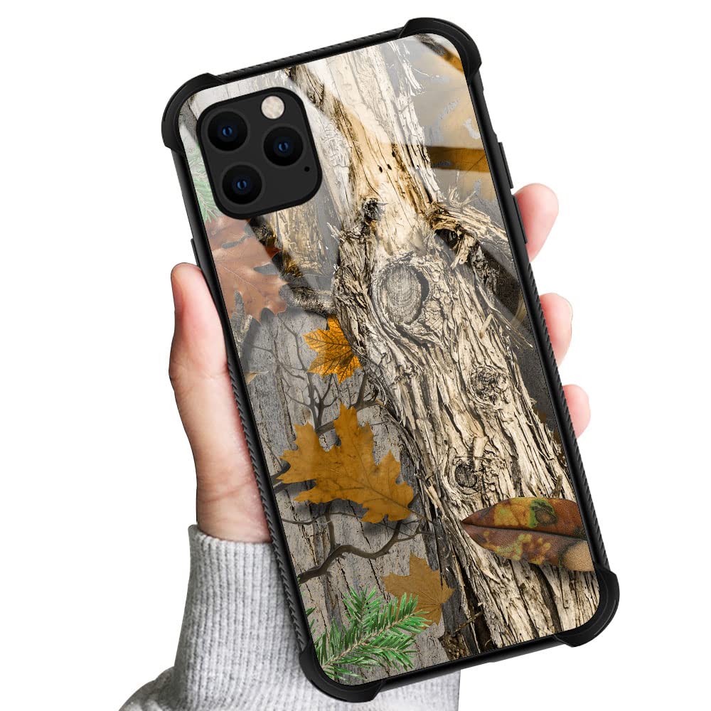 Premium iPhone 13 Pro Max Case with Camouflage Tree Leaf Design - Shockproof TPU Bumper Cover with Anti-Scratch Protection & Reinforced Corners for Men and Women - Perfect for Outdoor Adventures, Travel, and Daily Use