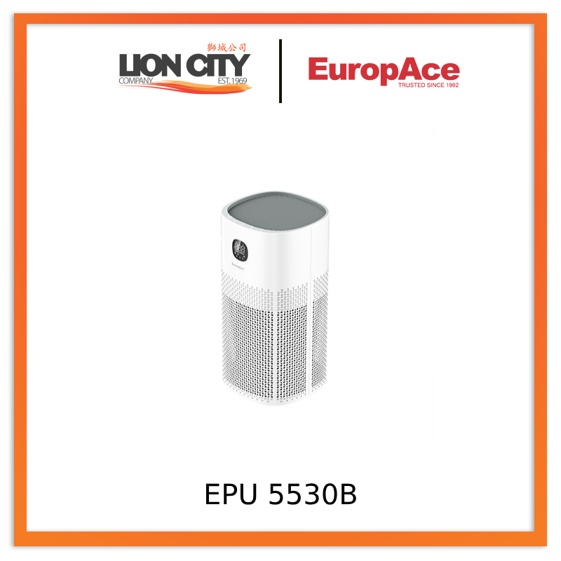 Europace EPU 5530B 3-in-1 Air Purifier with HEPA Filter - Quiet Home & Office Air Cleaner for Allergies, Dust, Pet Dander - Bedroom, Living Room, Nursery Use